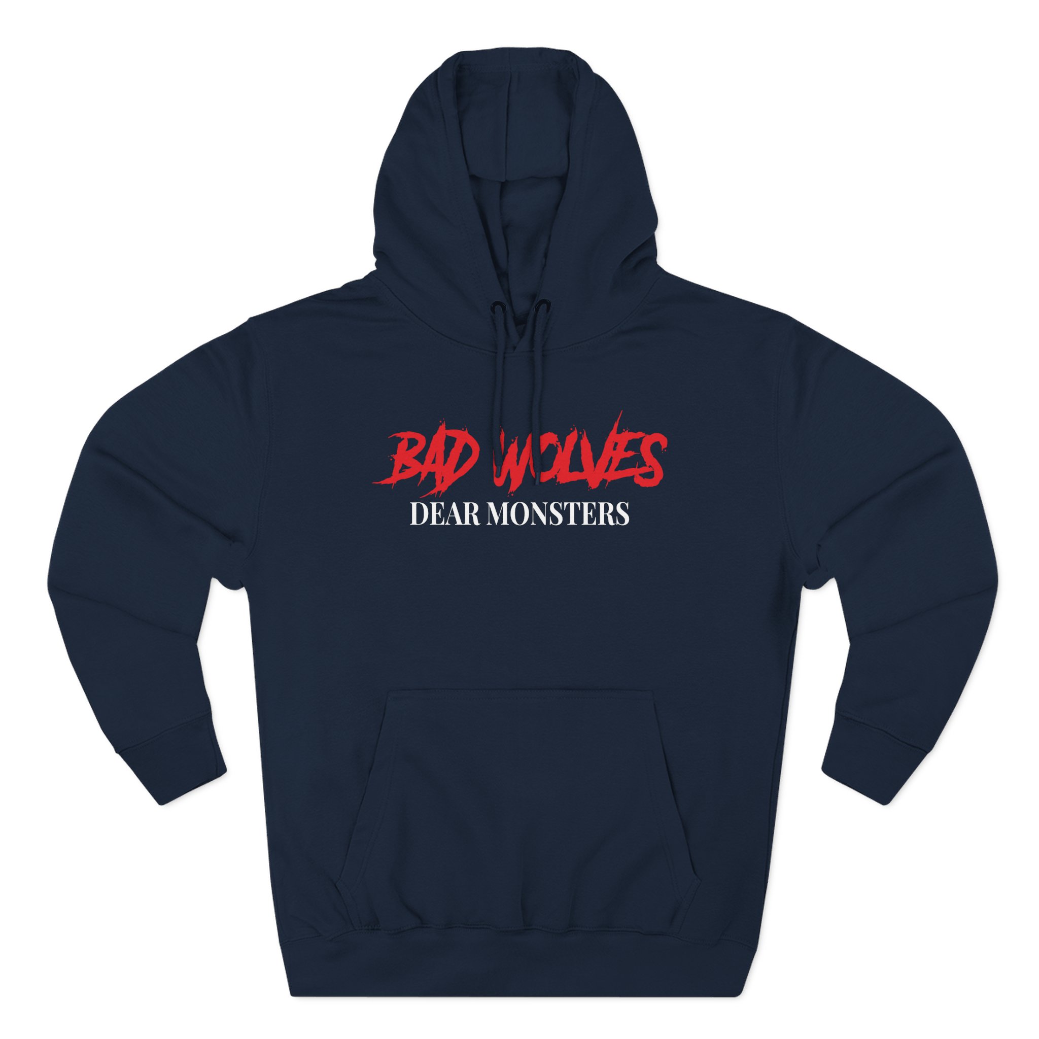 Bad Wolves Dear Monsters Album Three-Panel Fleece Hoodie