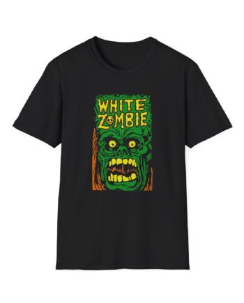 White Zombie Monster Yell Unisex Softstyle T-Shirt