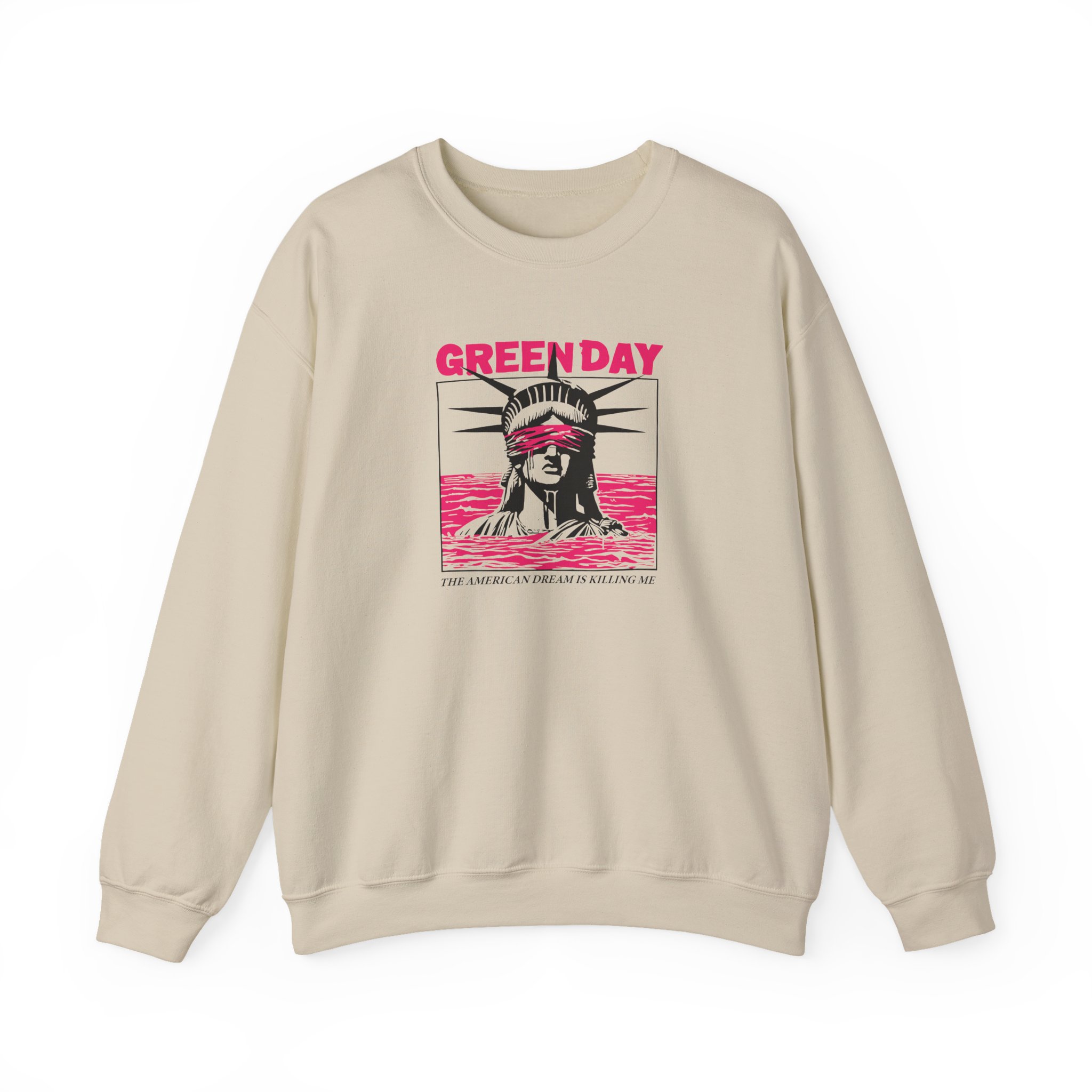 Green Day Lady Liberty Unisex Heavy Blendâ„¢ Crewneck Sweatshirt