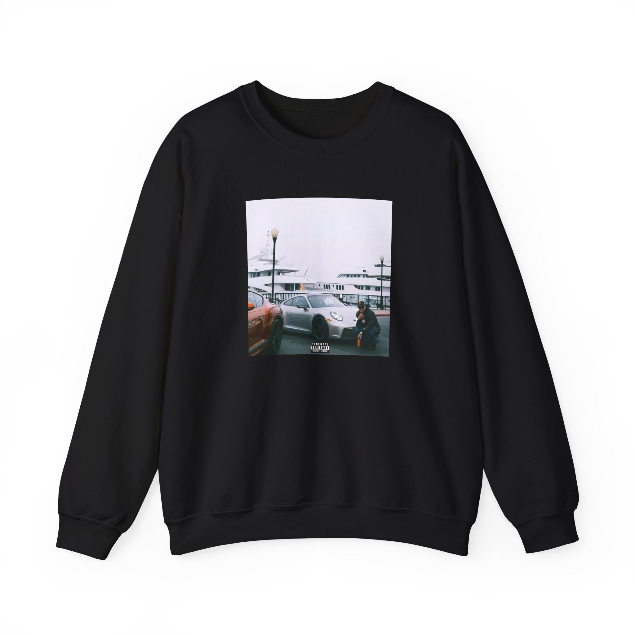 Larry June Spaceships on the Blade Unisex Heavy Blendâ„¢ Crewneck Sweatshirt