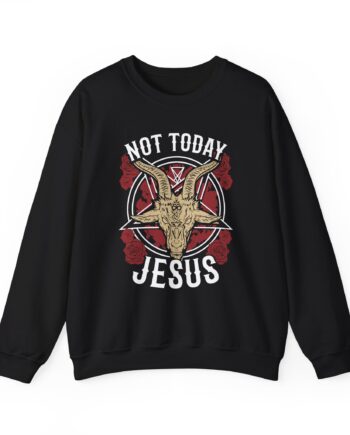 Goatwhore Not Today Jesus Unisex Heavy Blend™ Crewneck Sweatshirt