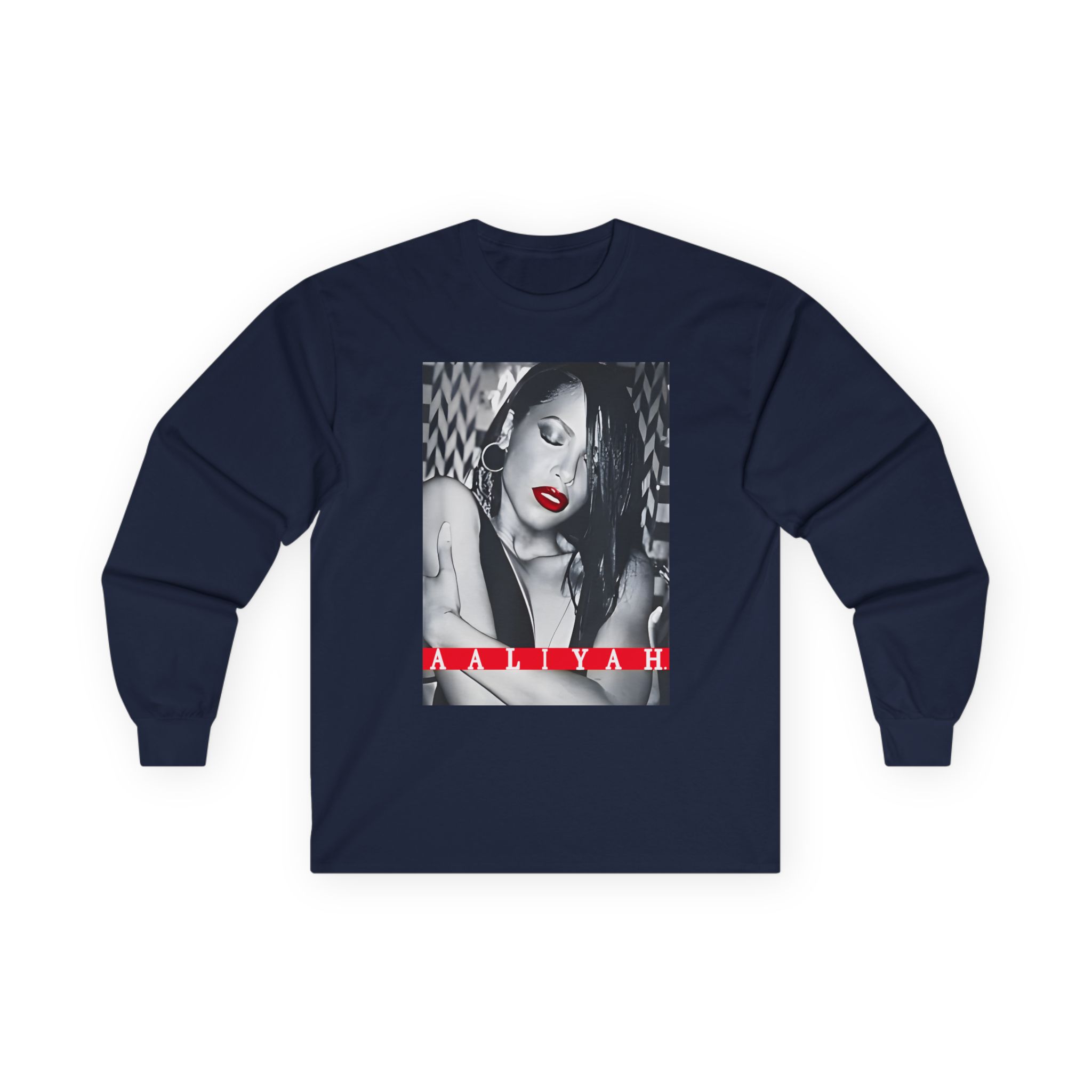 Aaliyah Red Lips Unisex Ultra Cotton Long Sleeve Tee