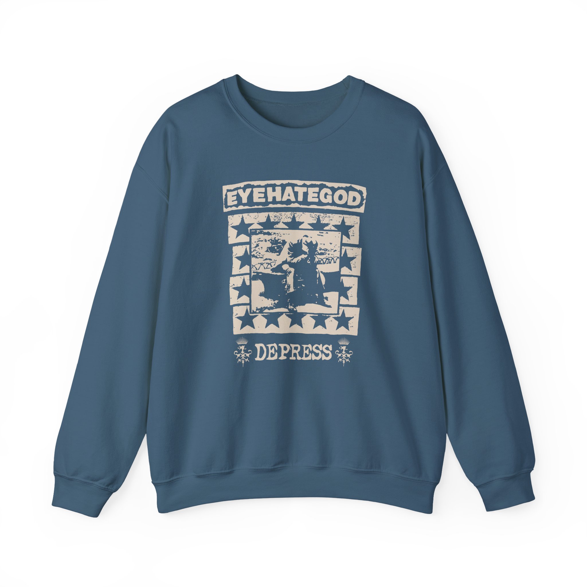 Eyehategod Depress Unisex Heavy Blendâ„¢ Crewneck Sweatshirt