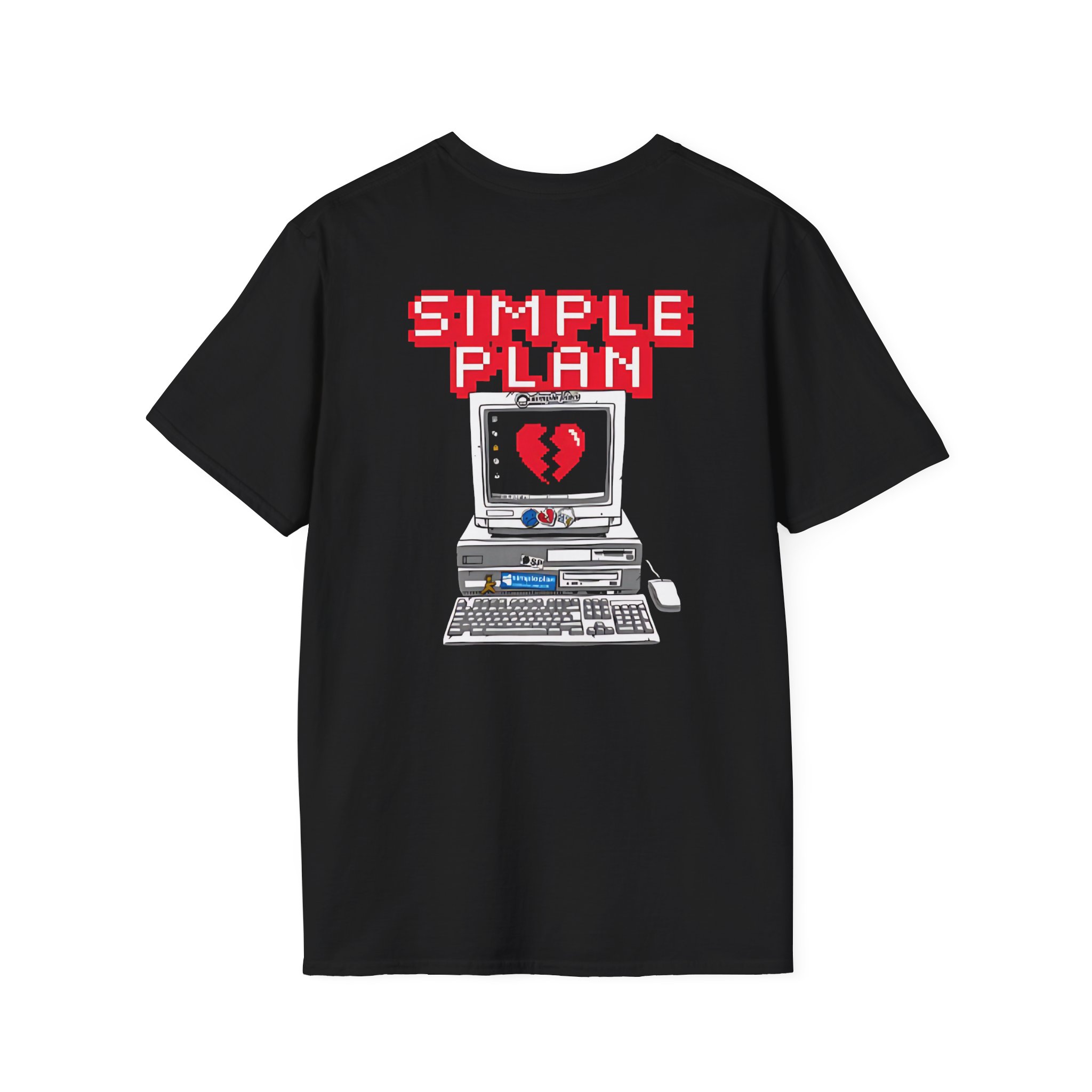 Simple Plan 90's Computer Unisex Softstyle T-Shirt