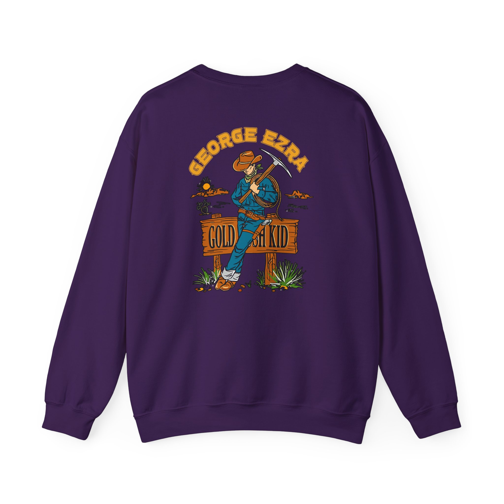 George Ezra Leaning Gold Rush Kid Unisex Heavy Blendâ„¢ Crewneck Sweatshirt