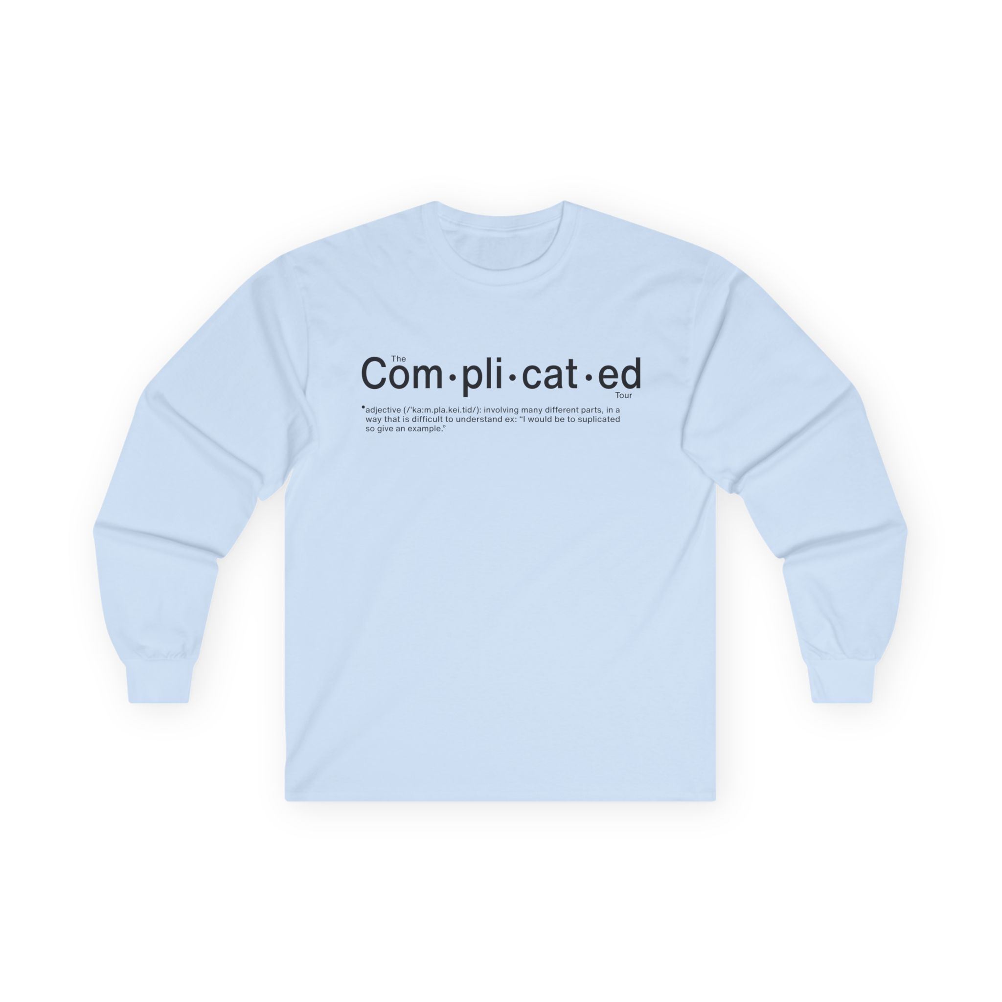 Joshua Bassett Complicated Definition Unisex Ultra Cotton Long Sleeve Tee