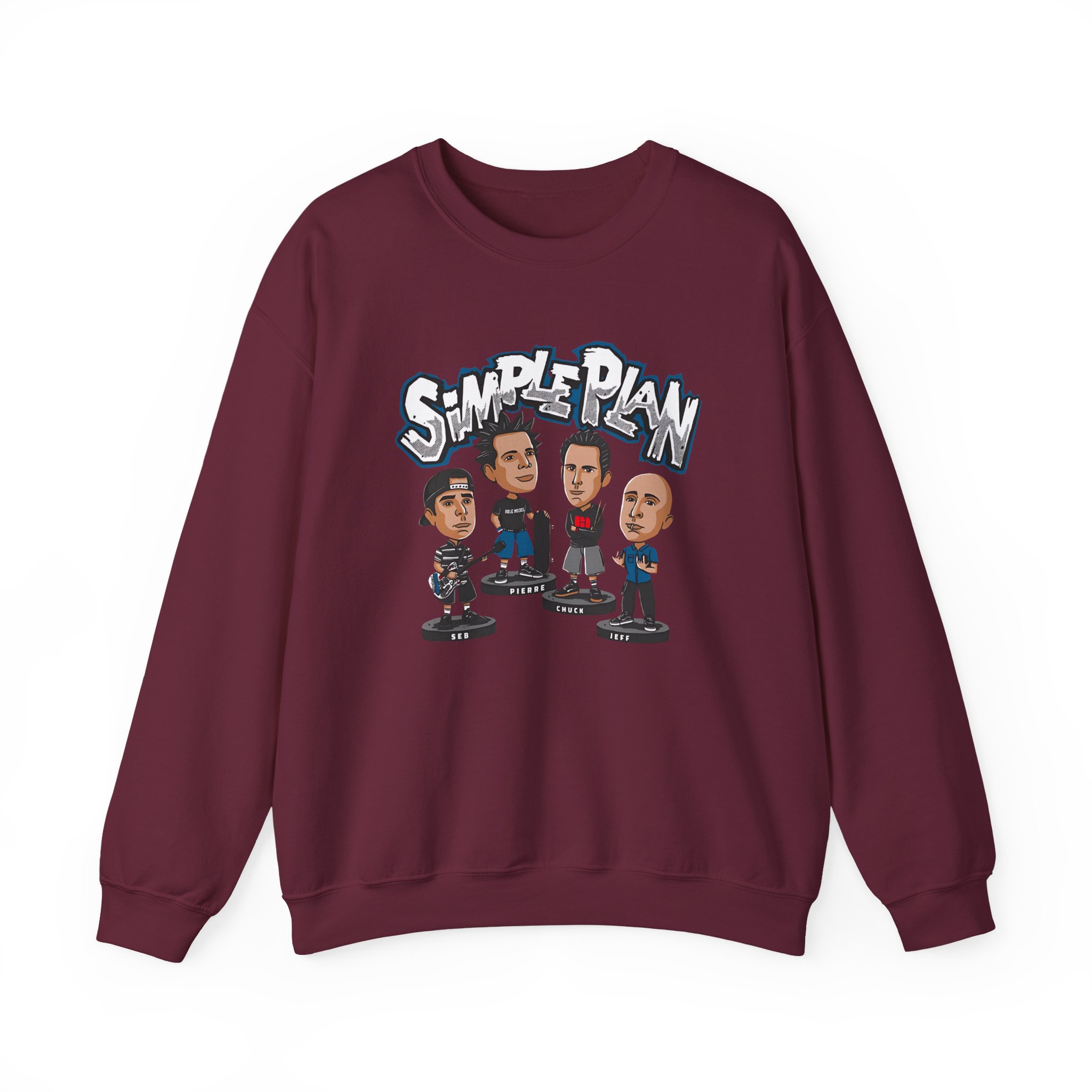 Simple Plan Bobblehead Unisex Heavy Blendâ„¢ Crewneck Sweatshirt