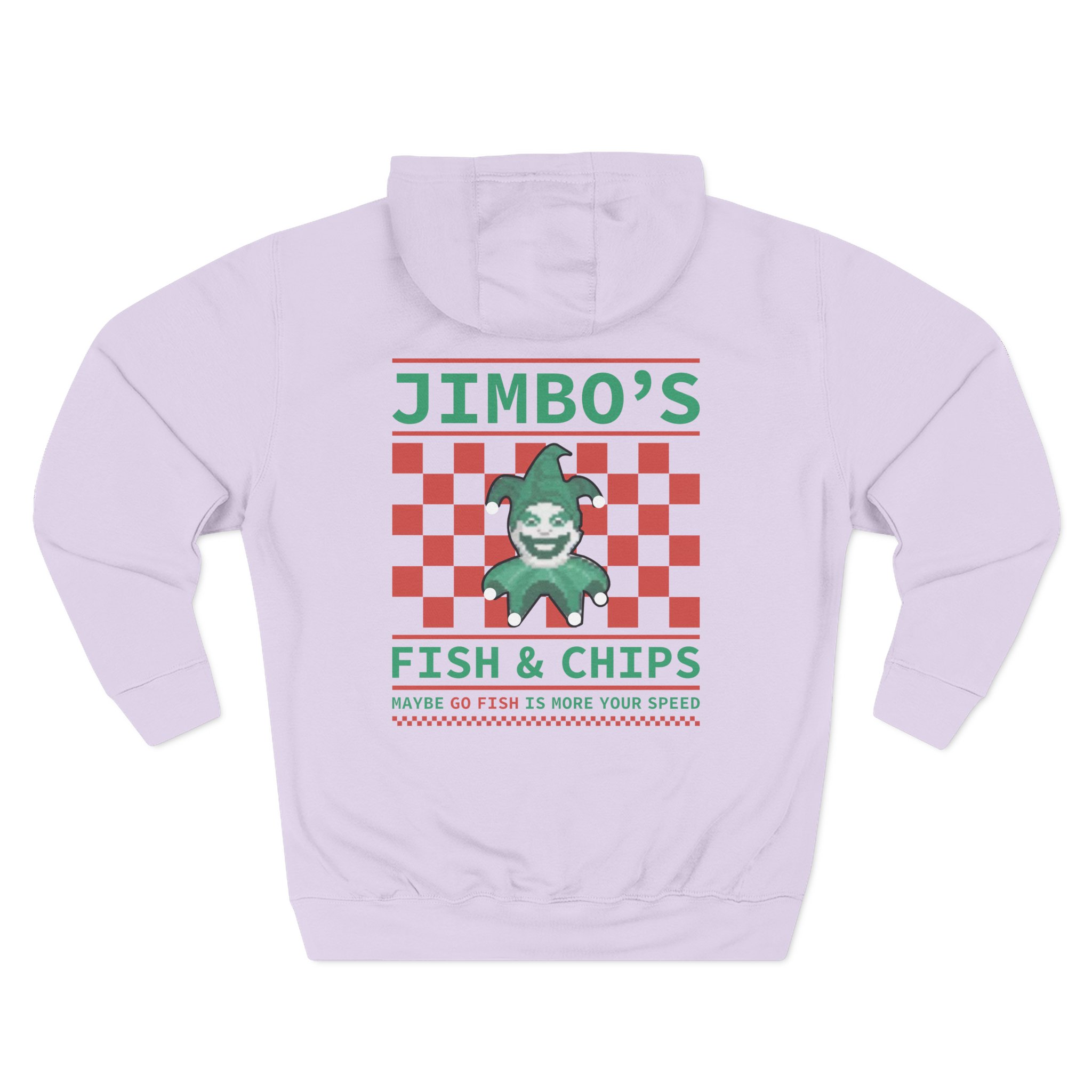 Balatro Jimbo’s Fish & Chips Three-Panel Fleece Hoodie
