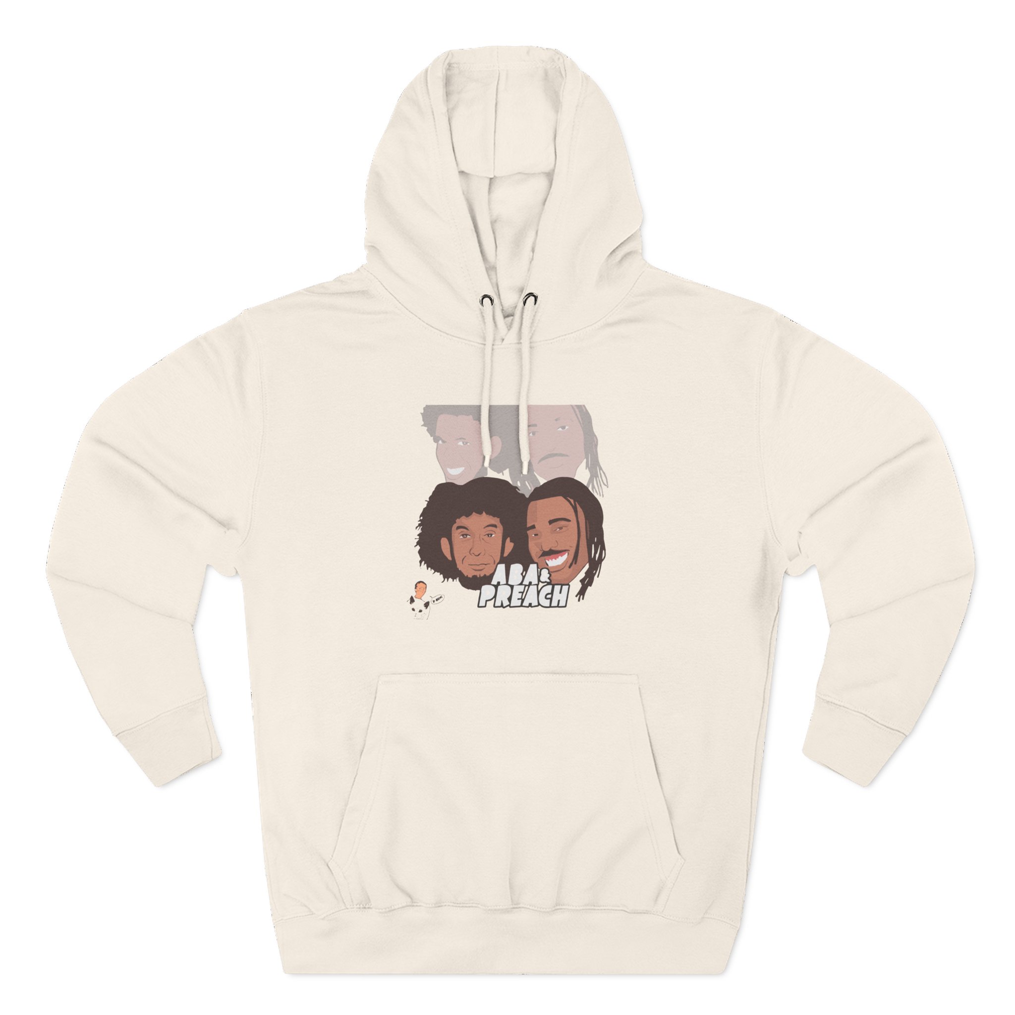 Aba and Preach Three-Panel Fleece Hoodie