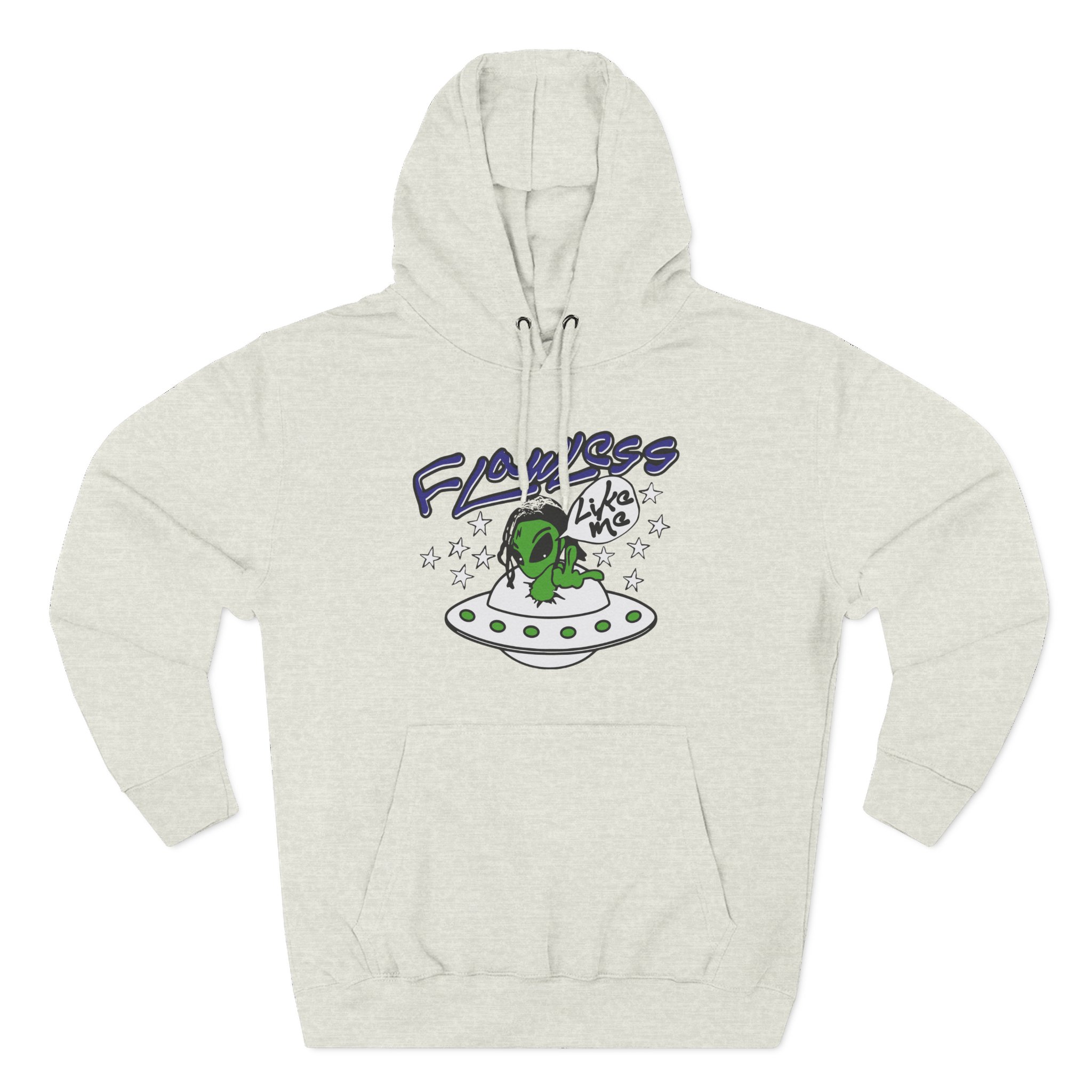 Lucki Flawless Like Me Alien Three-Panel Fleece Hoodie
