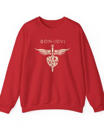 Bon Jovi Rock N' Roll Mom Unisex Heavy Blend™ Crewneck Sweatshirt
