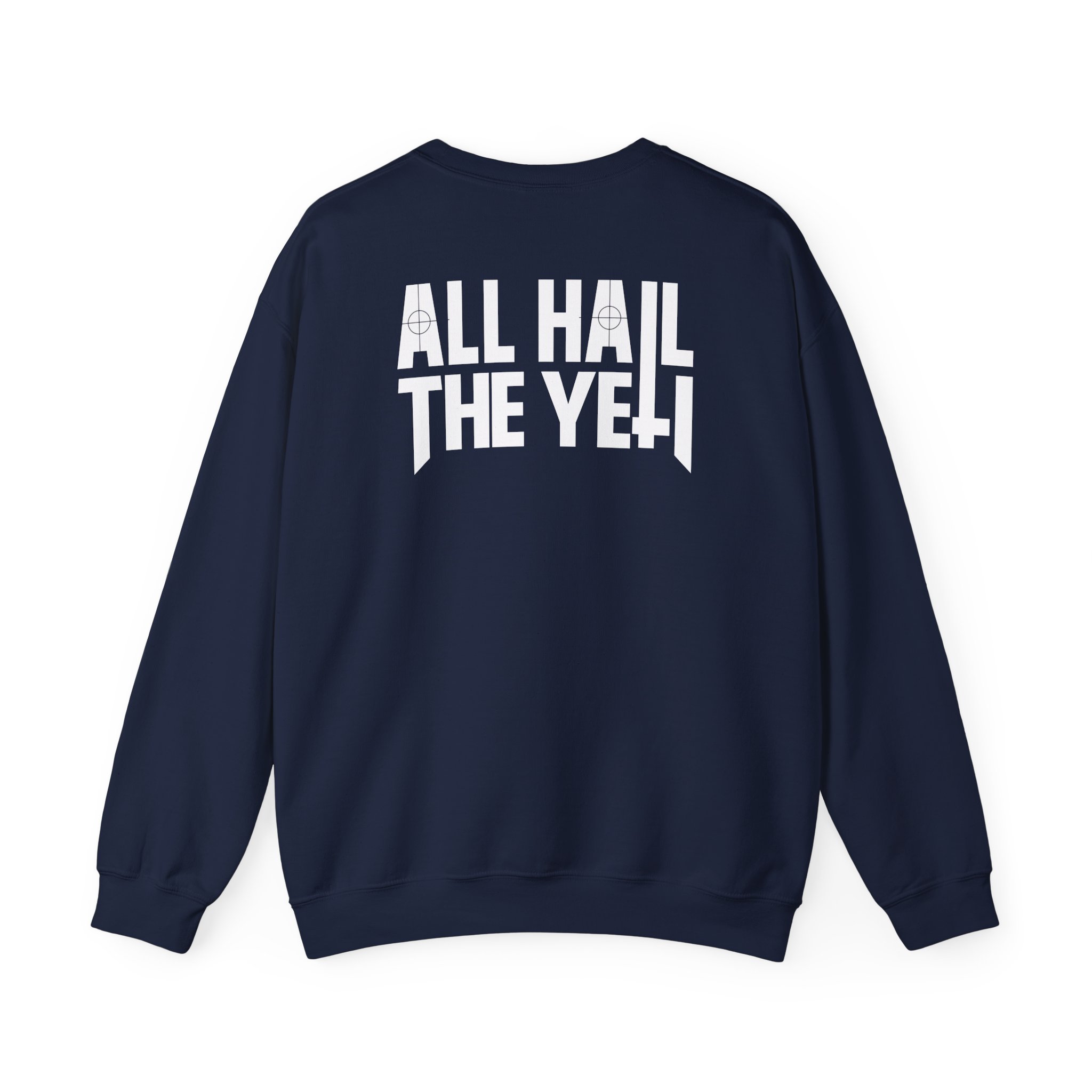 All Hail the Yeti Side Logo Unisex Heavy Blendâ„¢ Crewneck Sweatshirt
