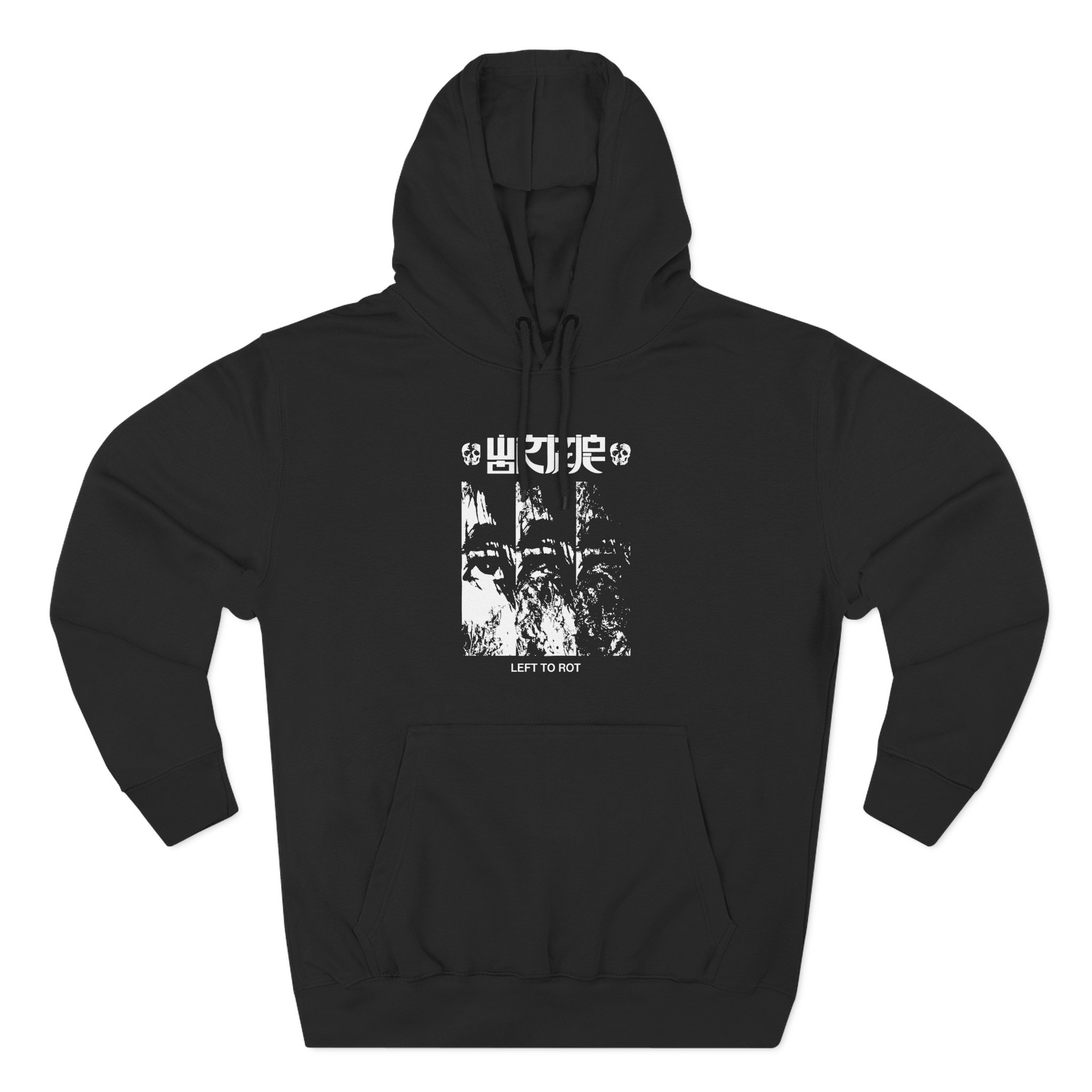 Wormrot Left to Rot Cover Three-Panel Fleece Hoodie