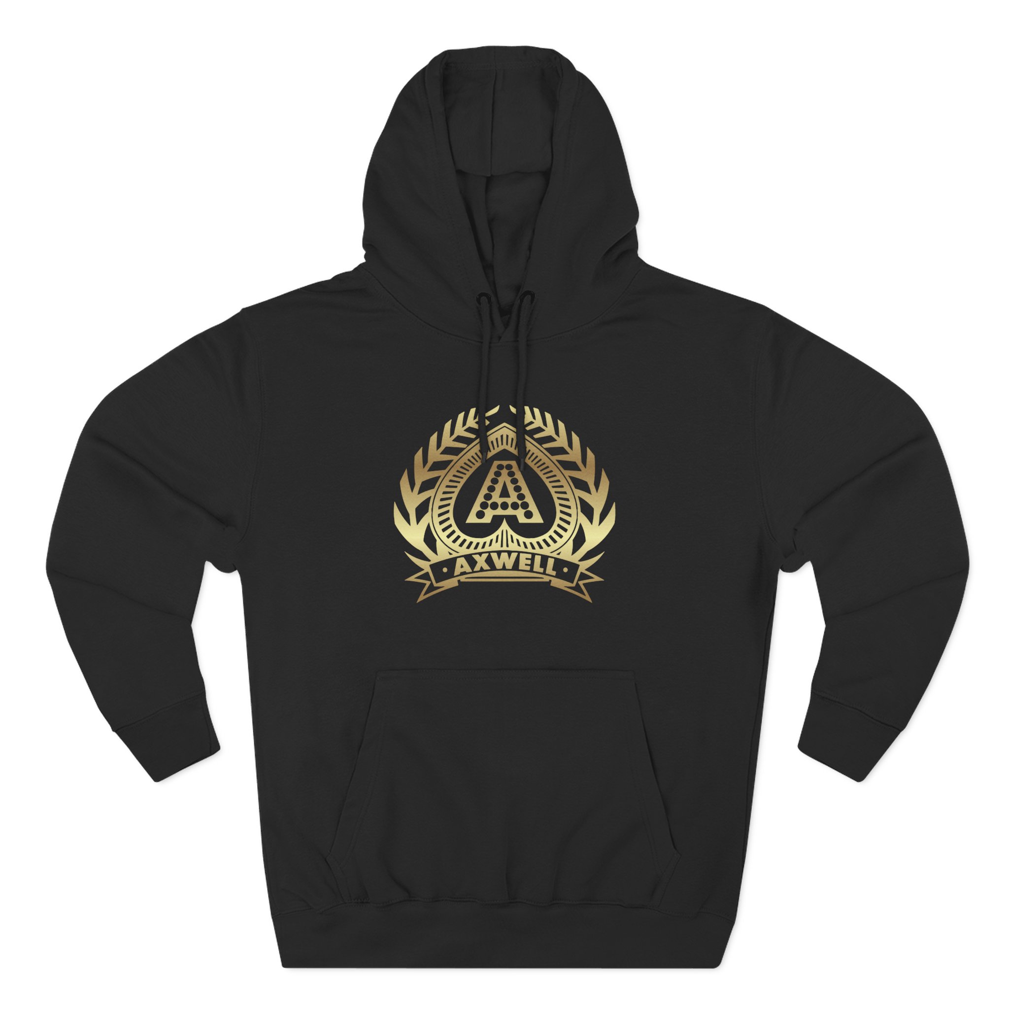 Axwell Logo Three-Panel Fleece Hoodie