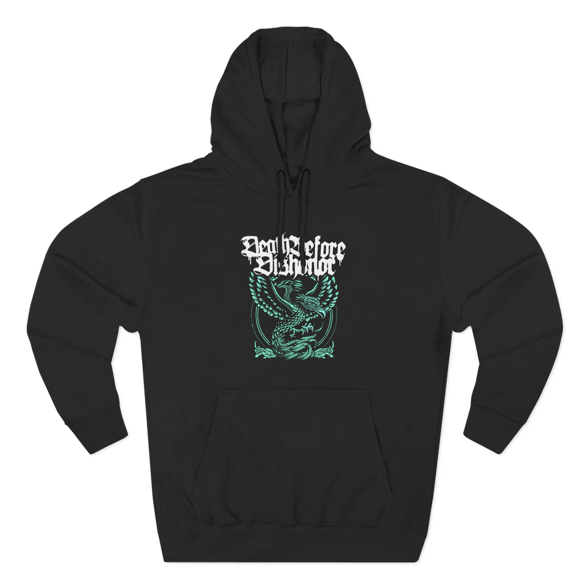 Death Before Dishonor Phoenix Three-Panel Fleece Hoodie