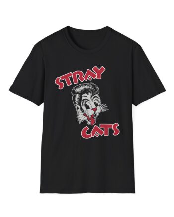 Stray Cats Cat Head Logo Unisex Softstyle T-Shirt