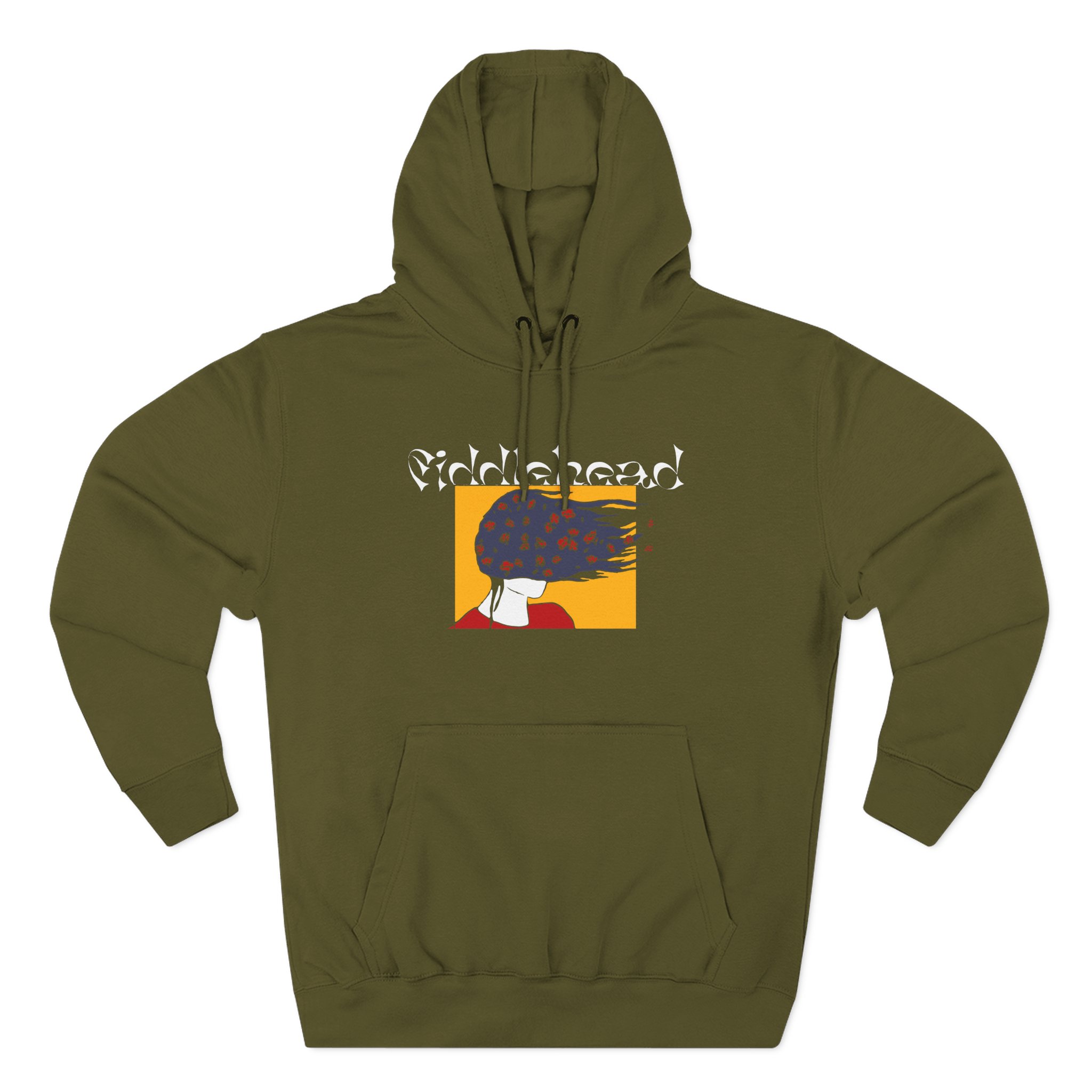 Fiddlehead Face Three-Panel Fleece Hoodie