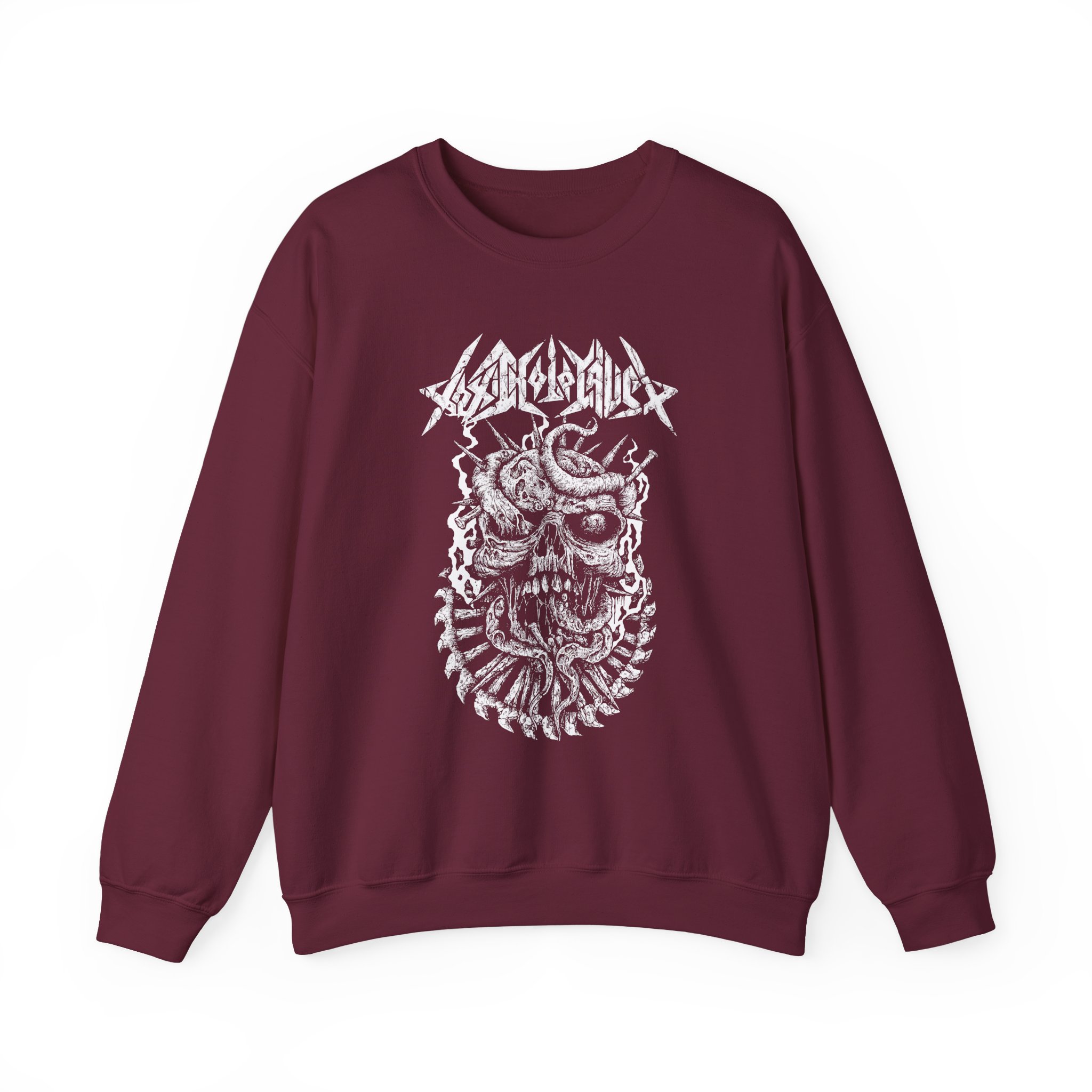 Toxic Holocaust Skull Unisex Heavy Blendâ„¢ Crewneck Sweatshirt