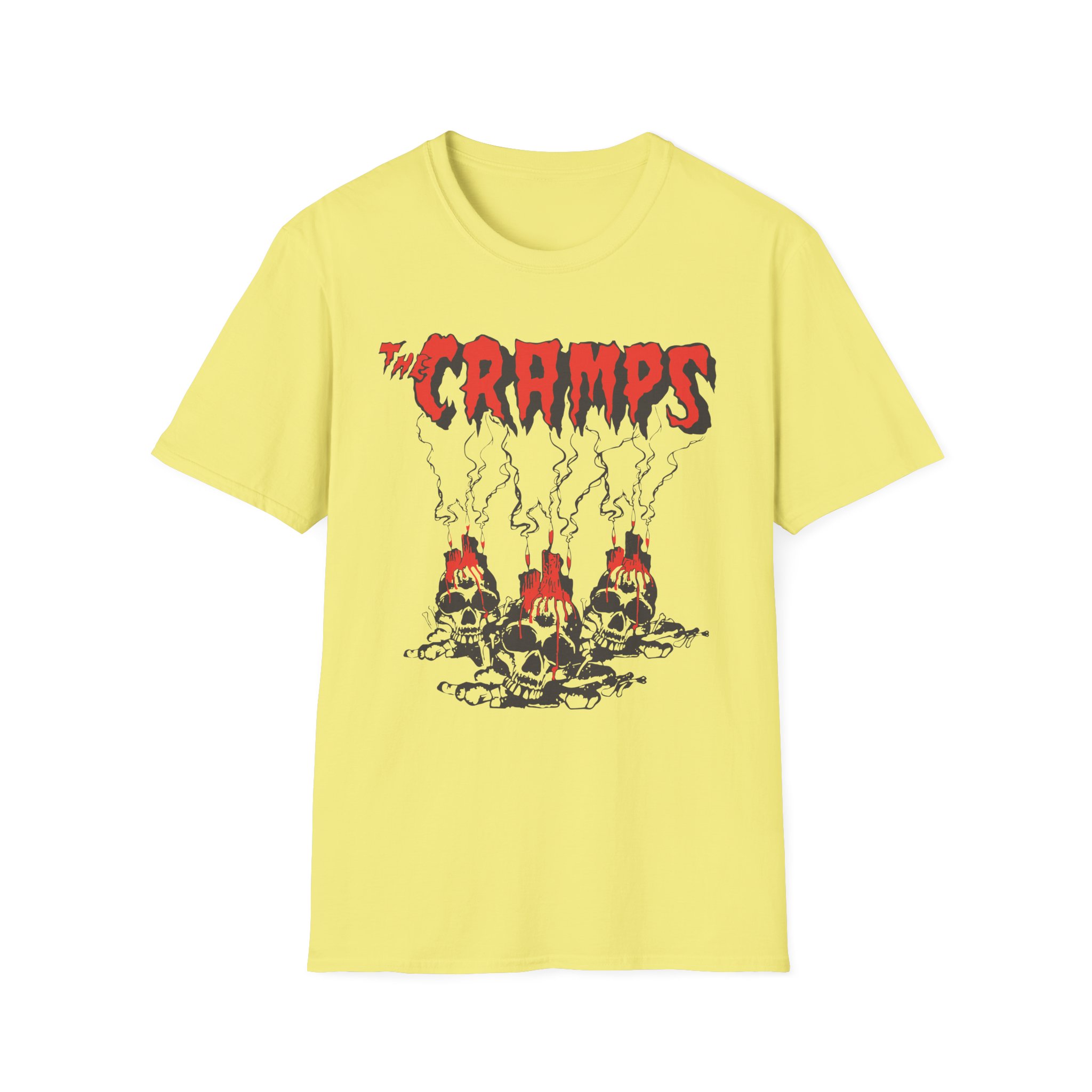 The Cramps Voodoo Skulls Unisex Softstyle T-Shirt