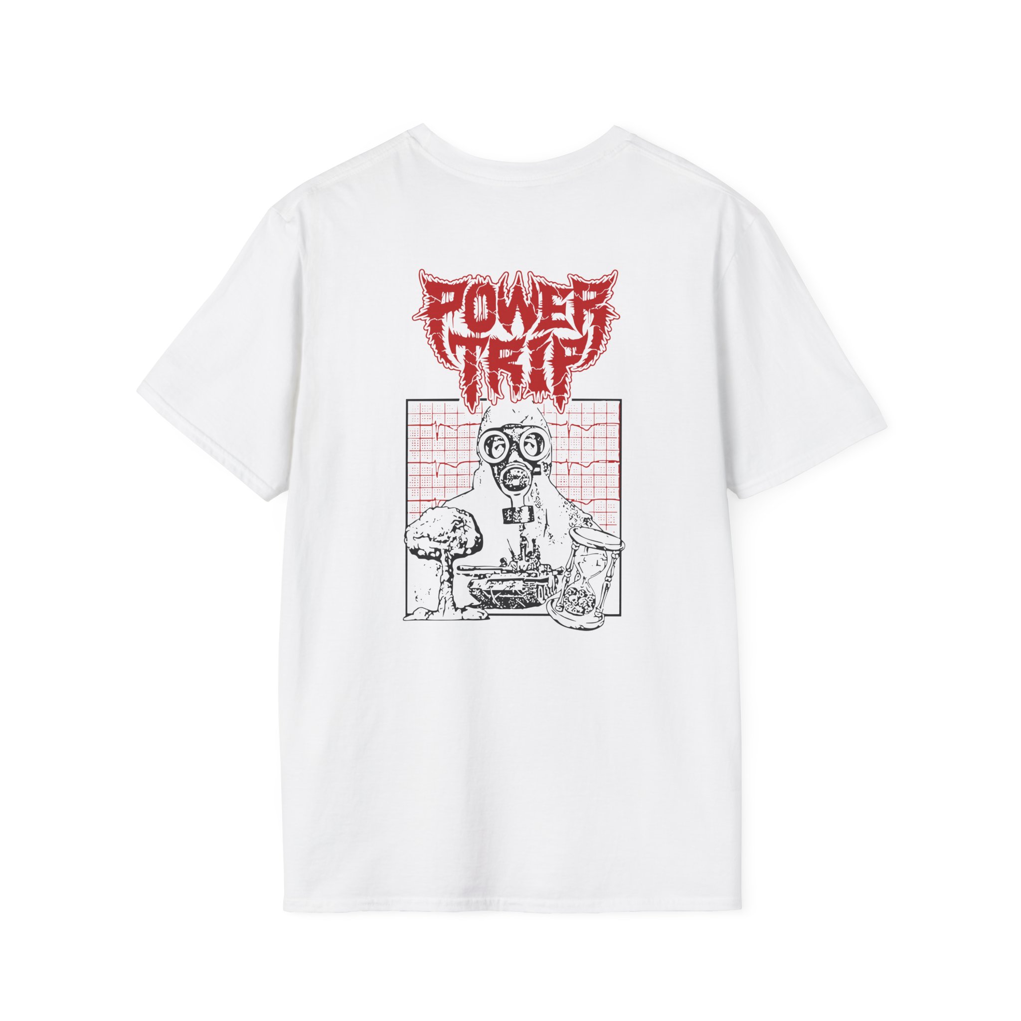 Power Trip Gas Mask Unisex Softstyle T-Shirt
