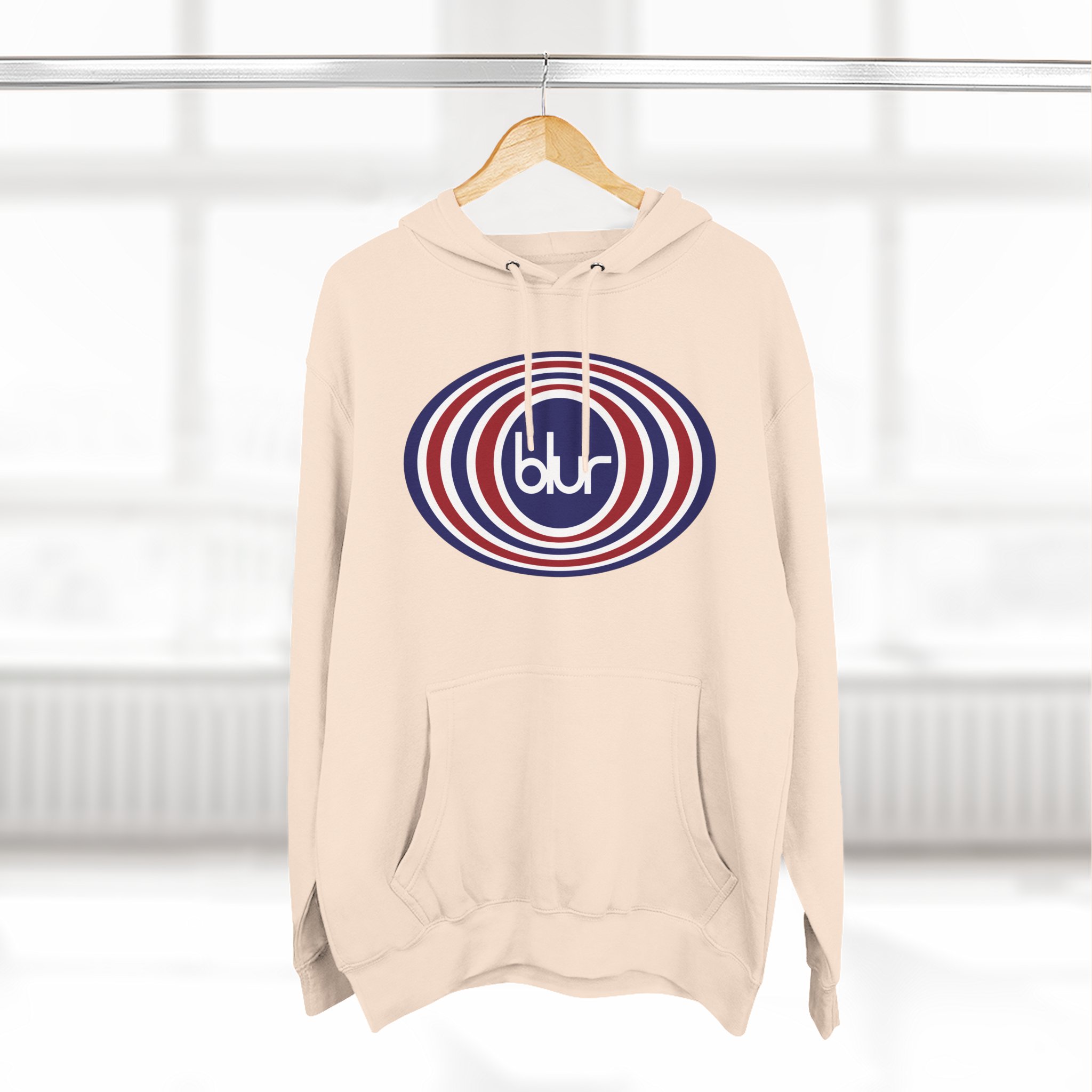 Blur Three-Panel Fleece Hoodie