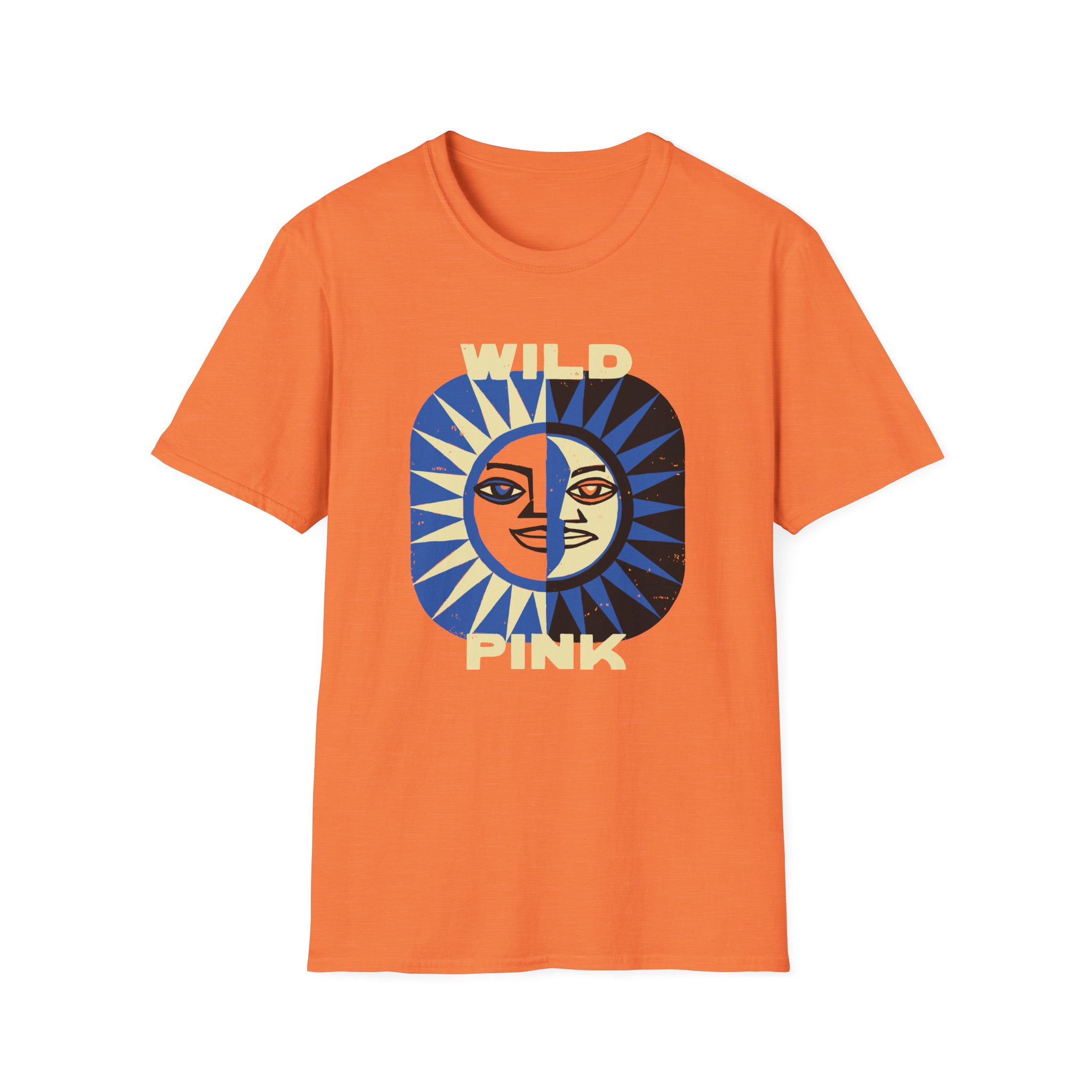 Wild Pink Sun Moon Unisex Softstyle T-Shirt