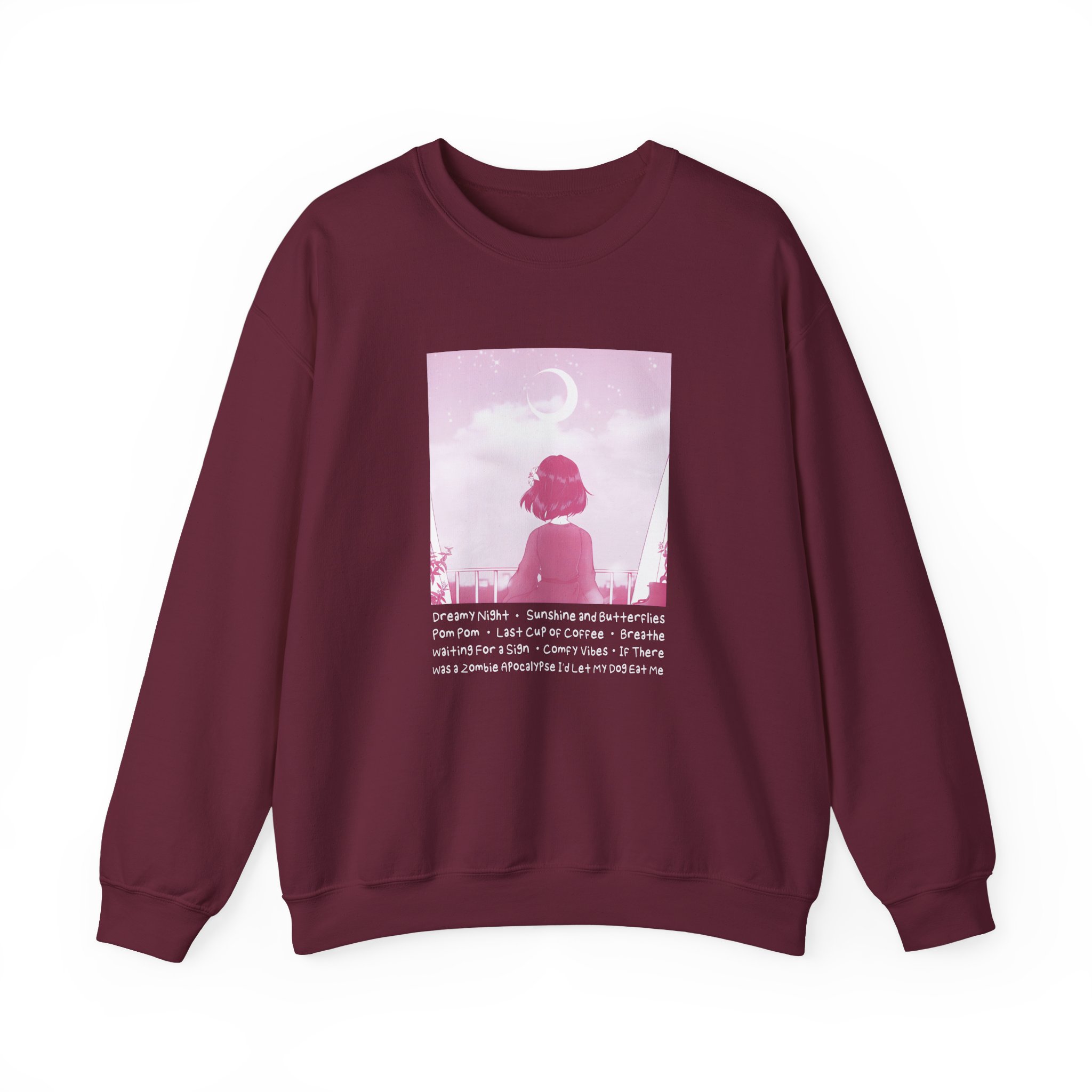 Lilypichu Dreamy Night Unisex Heavy Blendâ„¢ Crewneck Sweatshirt