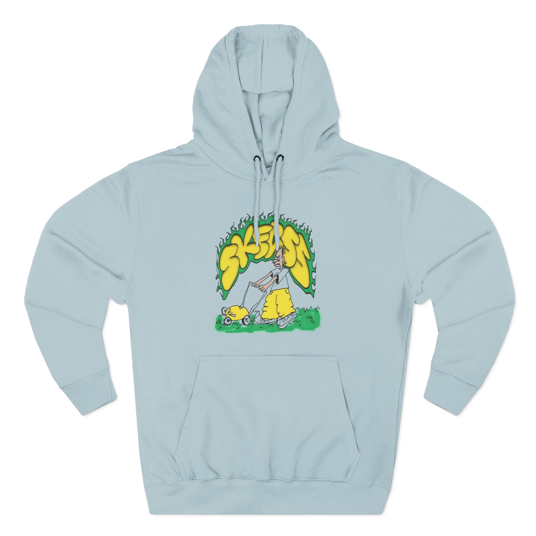 Skegss Lawn Mower Three-Panel Fleece Hoodie