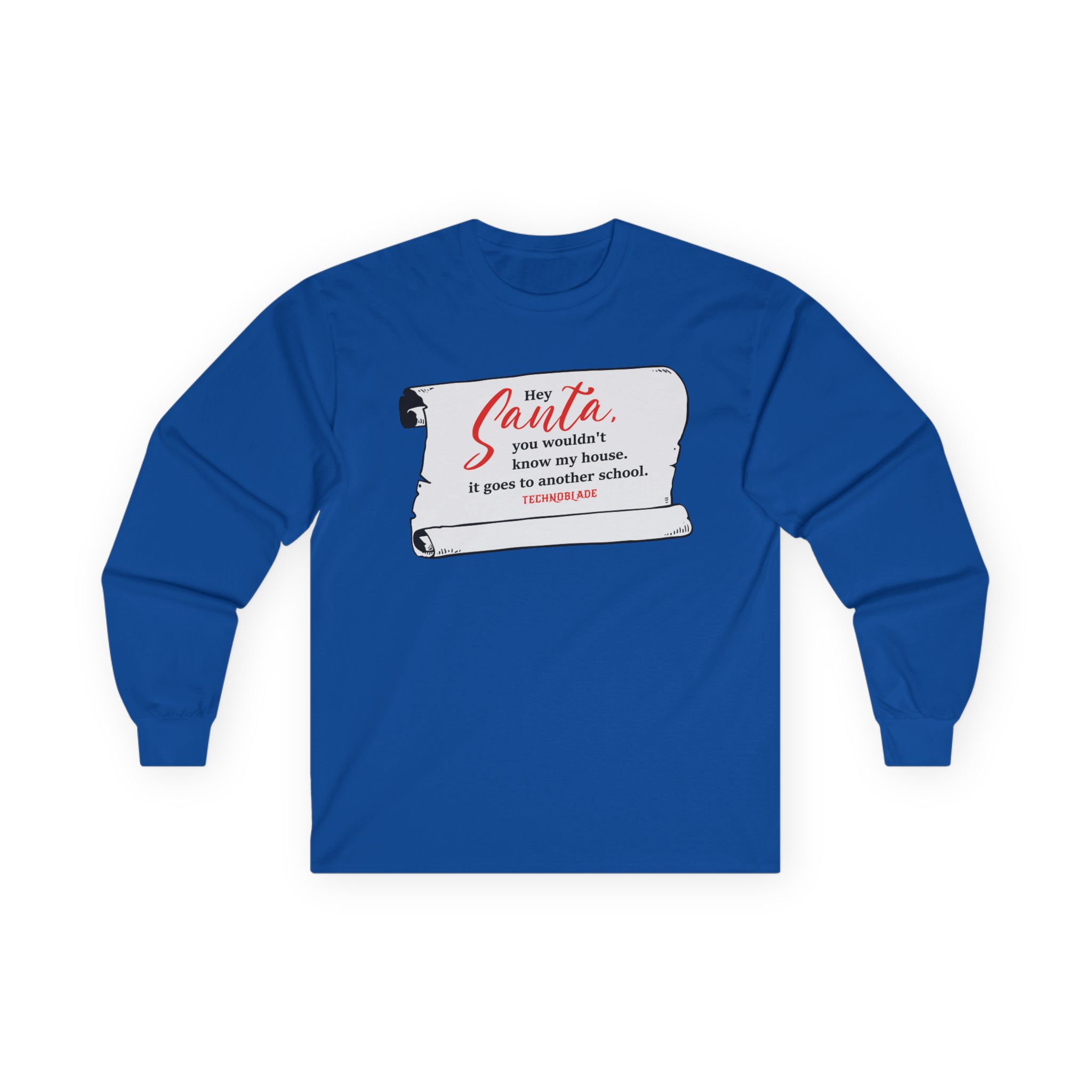 Technoblade Hey Santa Unisex Ultra Cotton Long Sleeve Tee