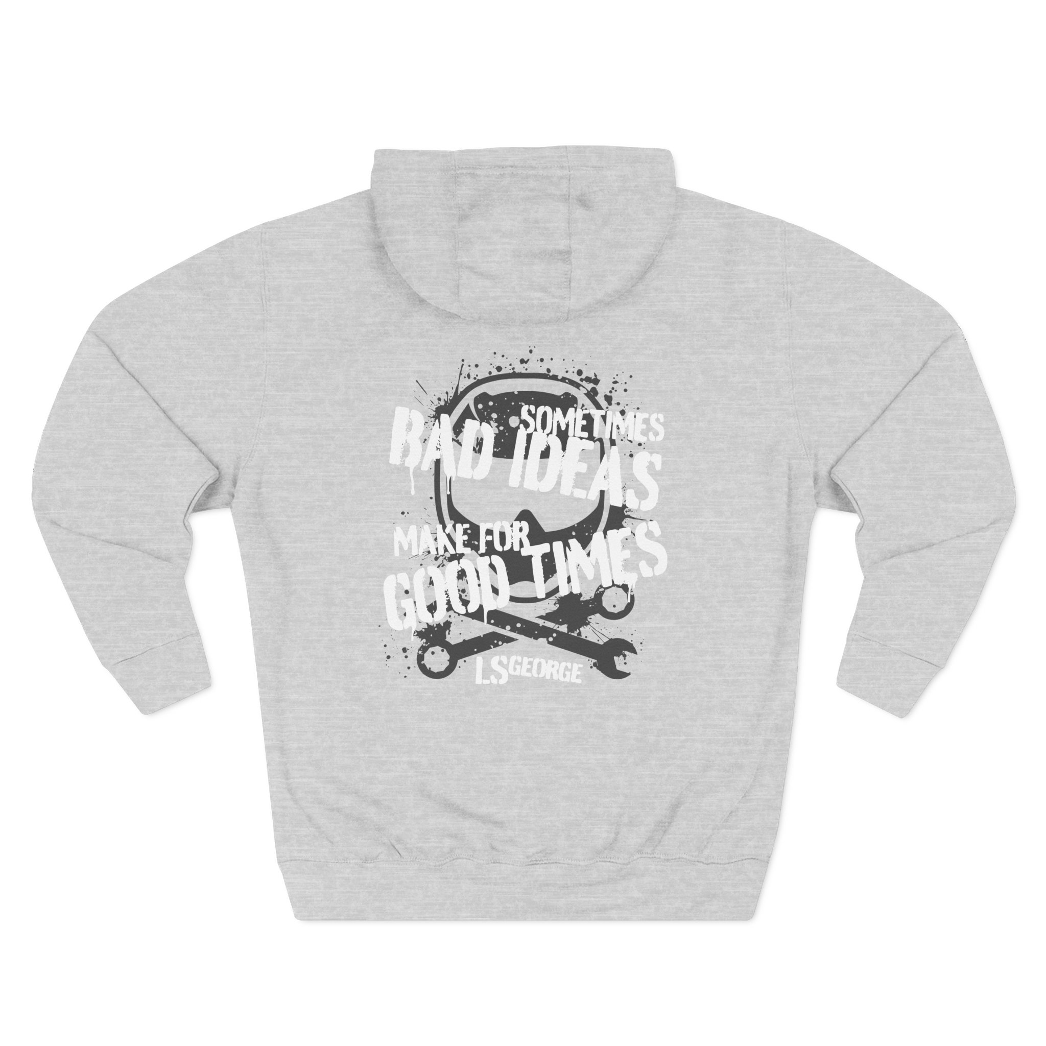 Cleetus Mcfarland Ls George's Bad Ideas Three-Panel Fleece Hoodie