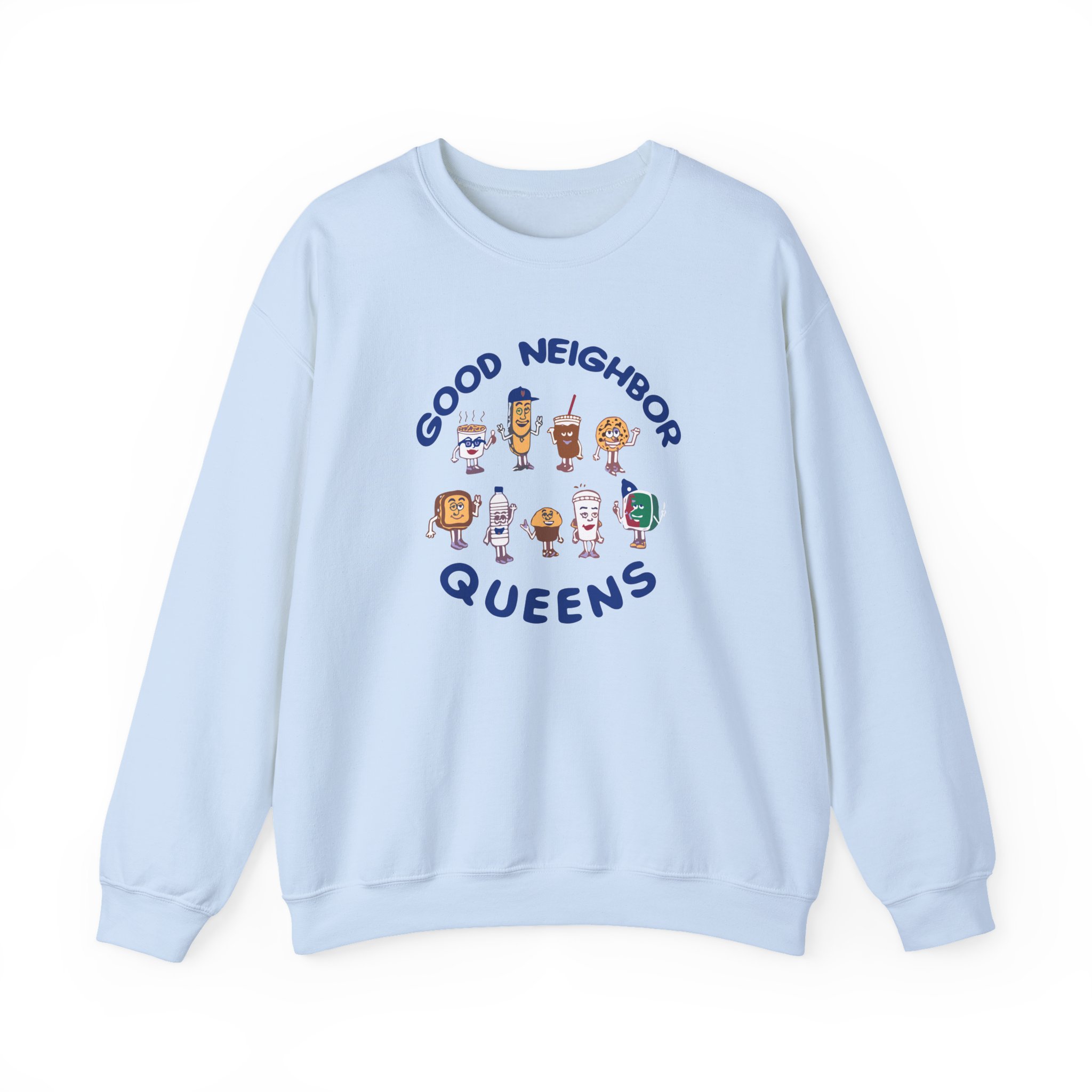 Good Neighbours Queens LS Unisex Heavy Blendâ„¢ Crewneck Sweatshirt