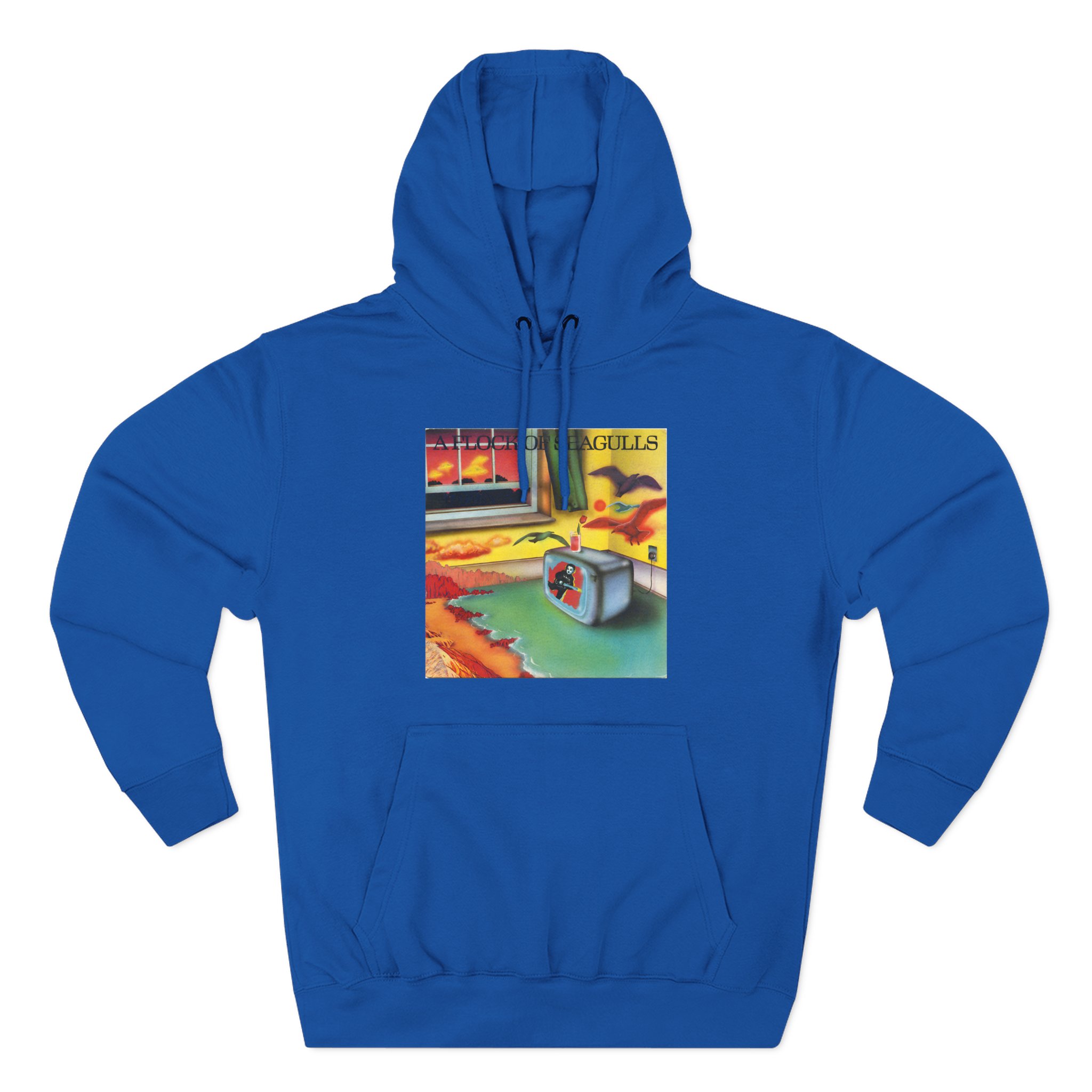 A Flock of Seagulls Original Album Cover Three-Panel Fleece Hoodie