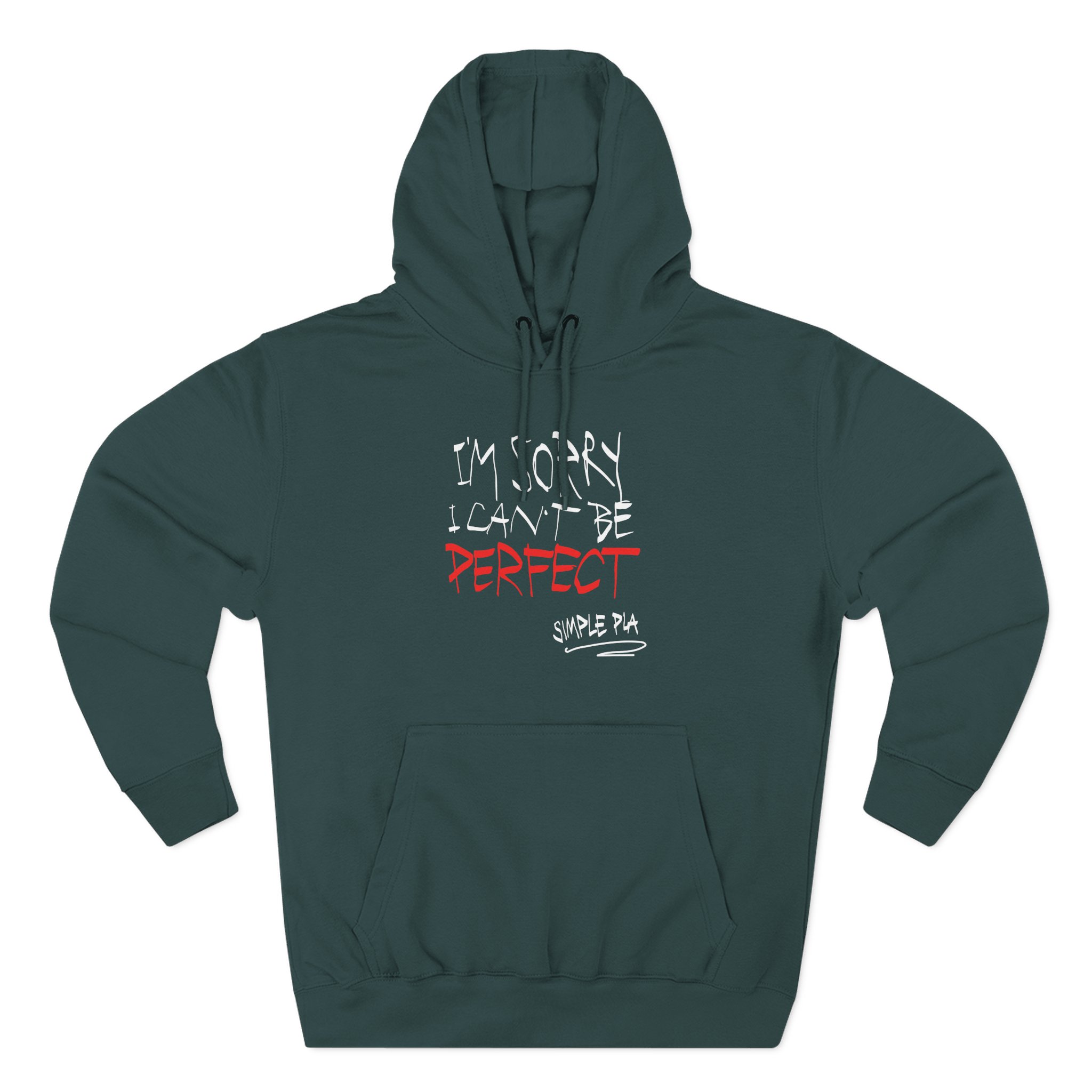 Simple Plan I'm Sorry I Can't Be Perfect Three-Panel Fleece Hoodie
