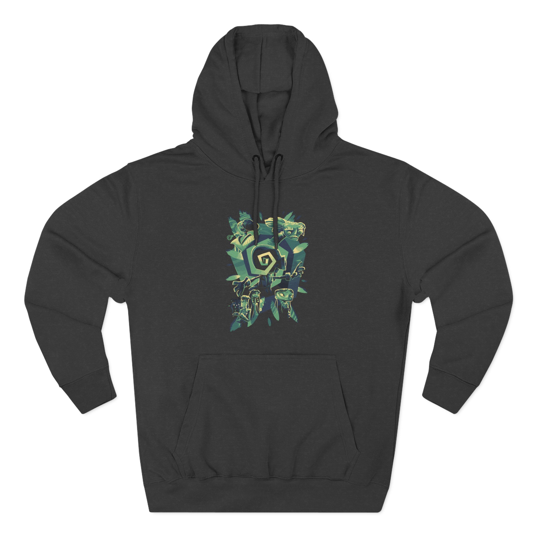 Double Fine Psychodelic Cast Three-Panel Fleece Hoodie