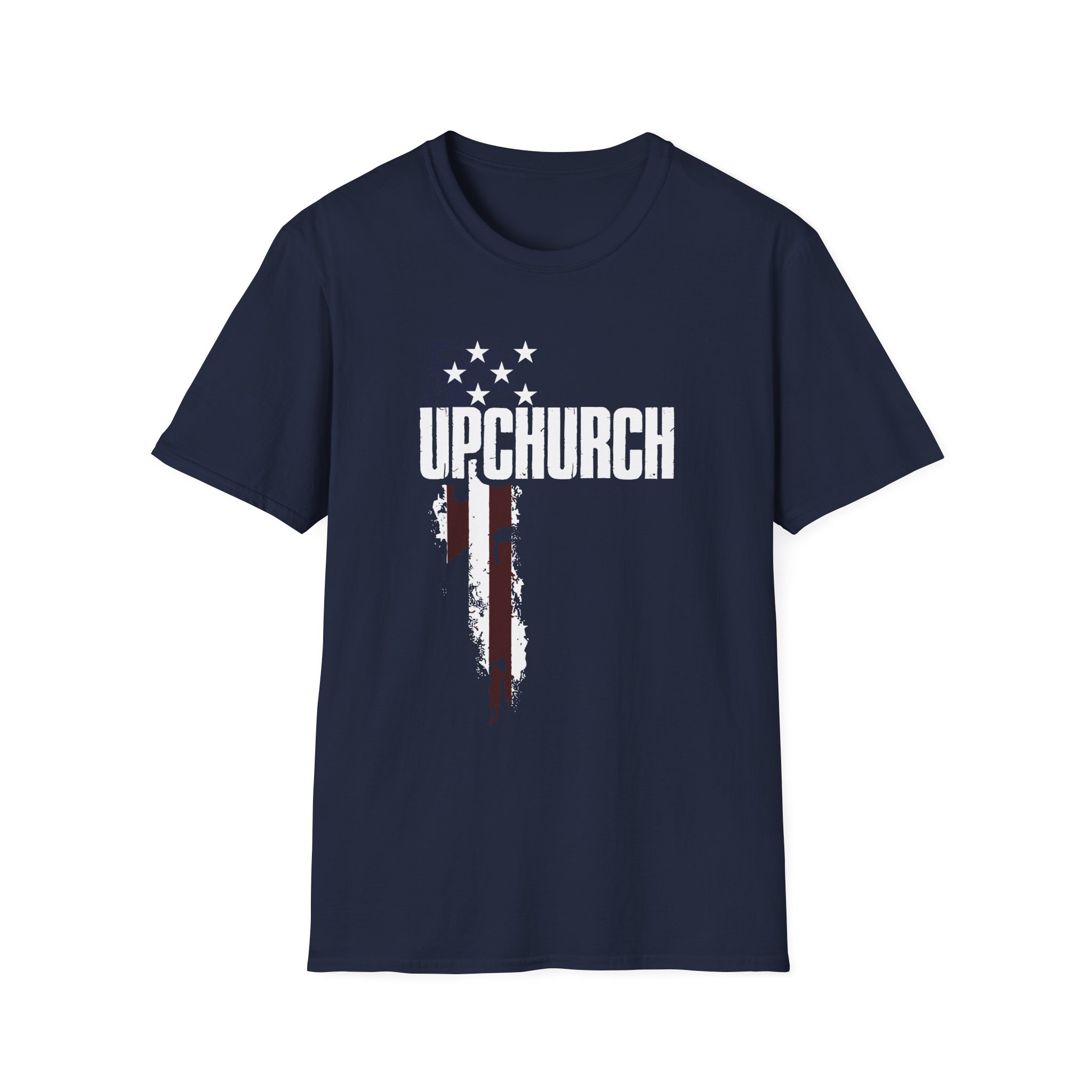 Upchurch Family American Flag Graphic Unisex Softstyle T-Shirt