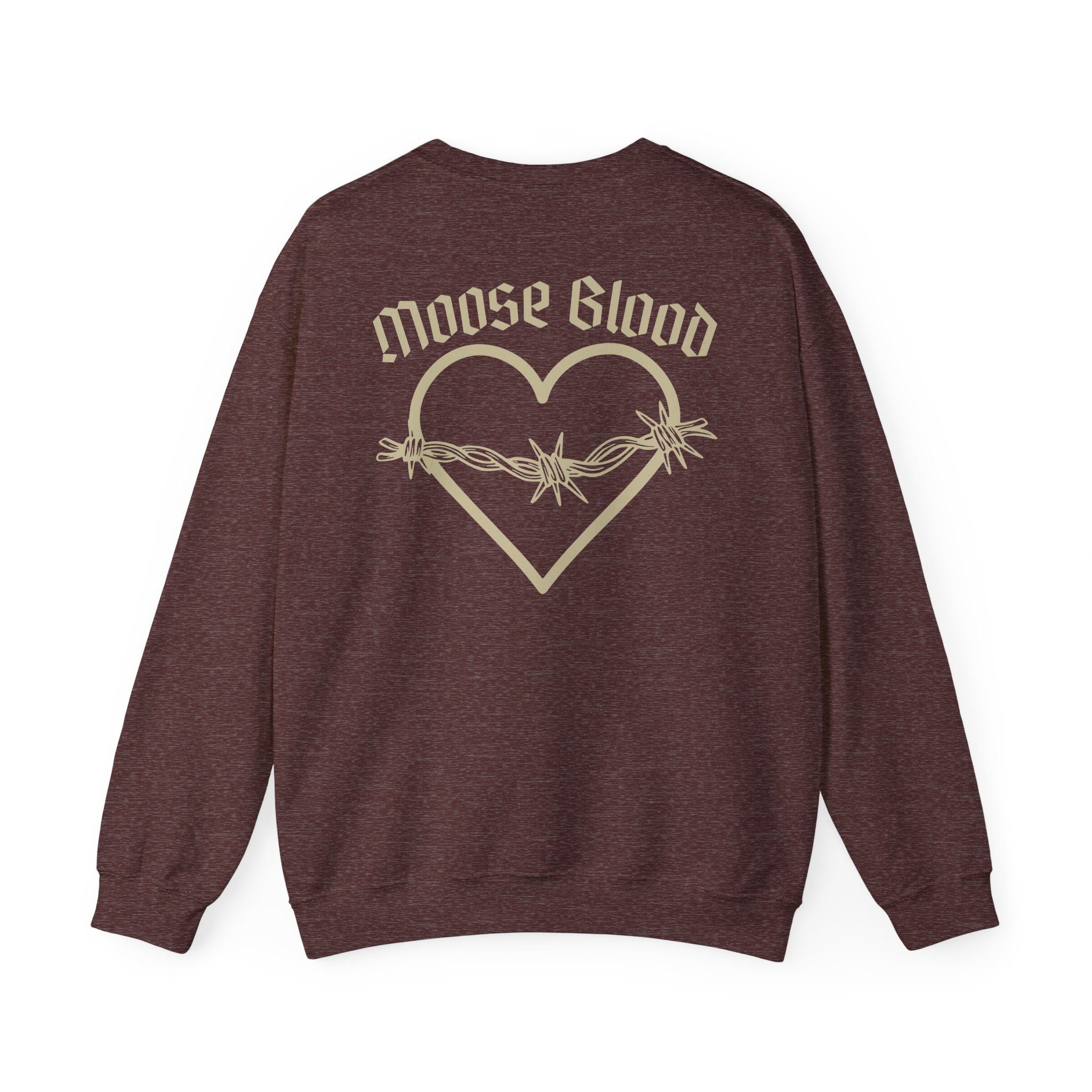 Moose Blood Barbed Wire Heart Unisex Heavy Blendâ„¢ Crewneck Sweatshirt