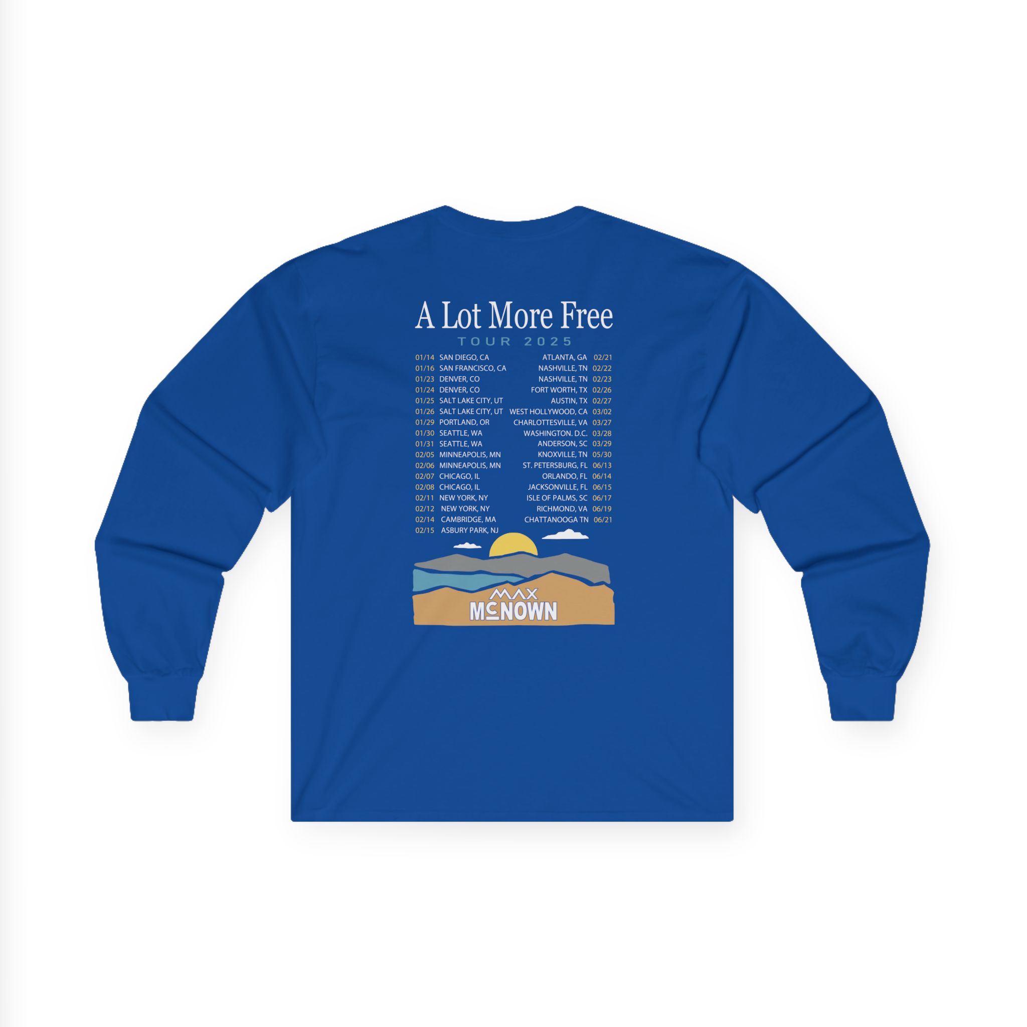 Max Mcnown US Tour Unisex Ultra Cotton Long Sleeve Tee