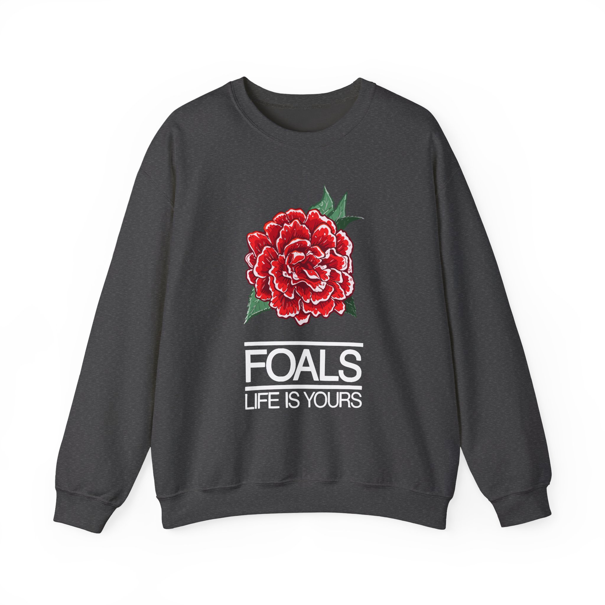 Foals Red Rose Unisex Heavy Blendâ„¢ Crewneck Sweatshirt