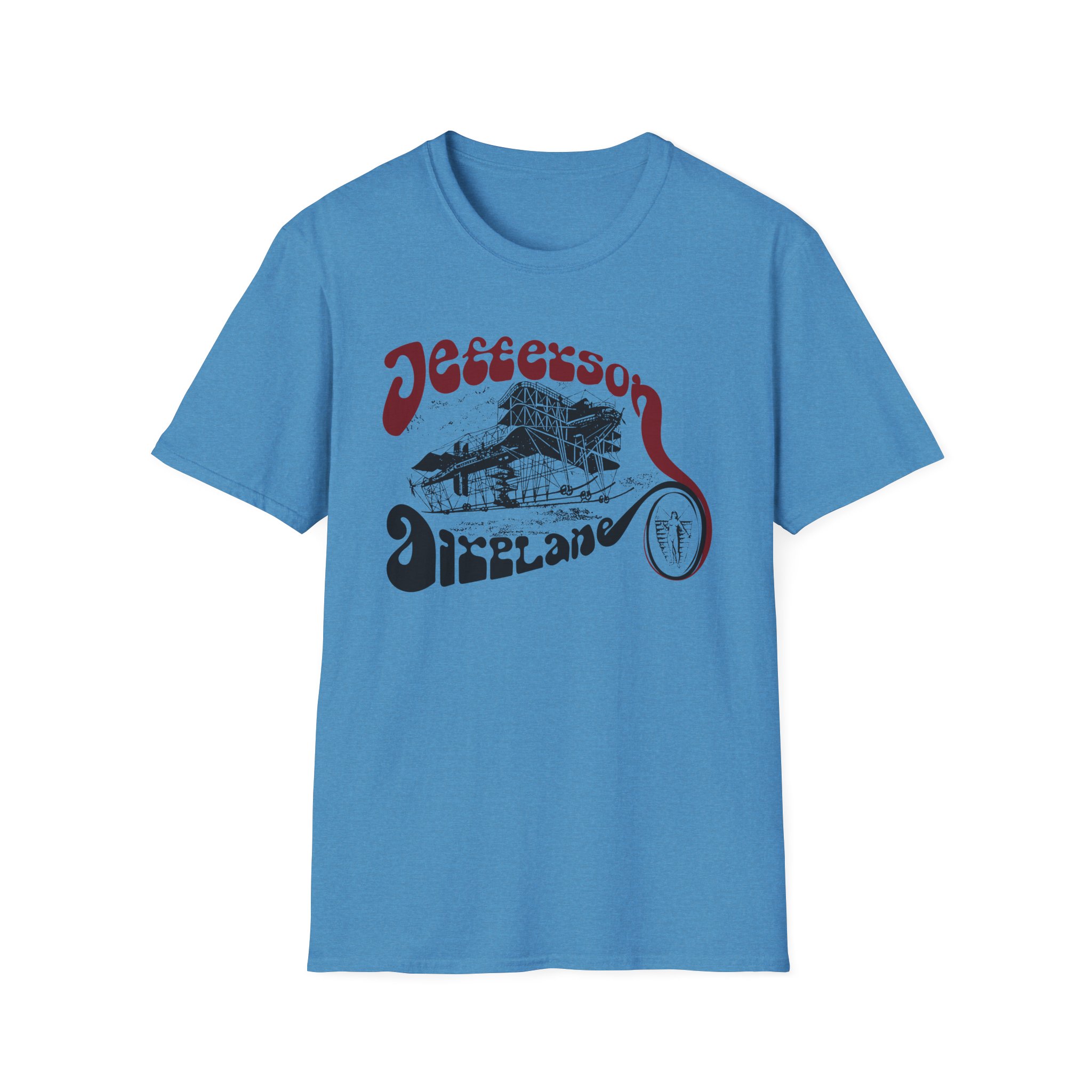Jefferson Airplane Vintage Plane Unisex Softstyle T-Shirt