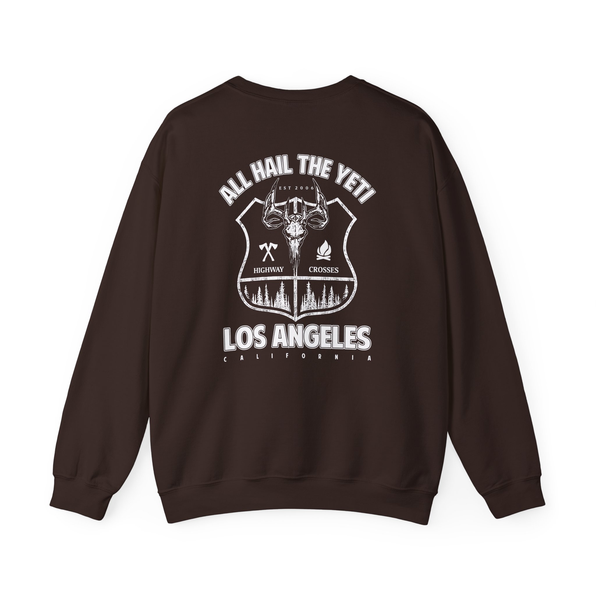 All Hail the Yeti Highway Crosses Unisex Heavy Blendâ„¢ Crewneck Sweatshirt