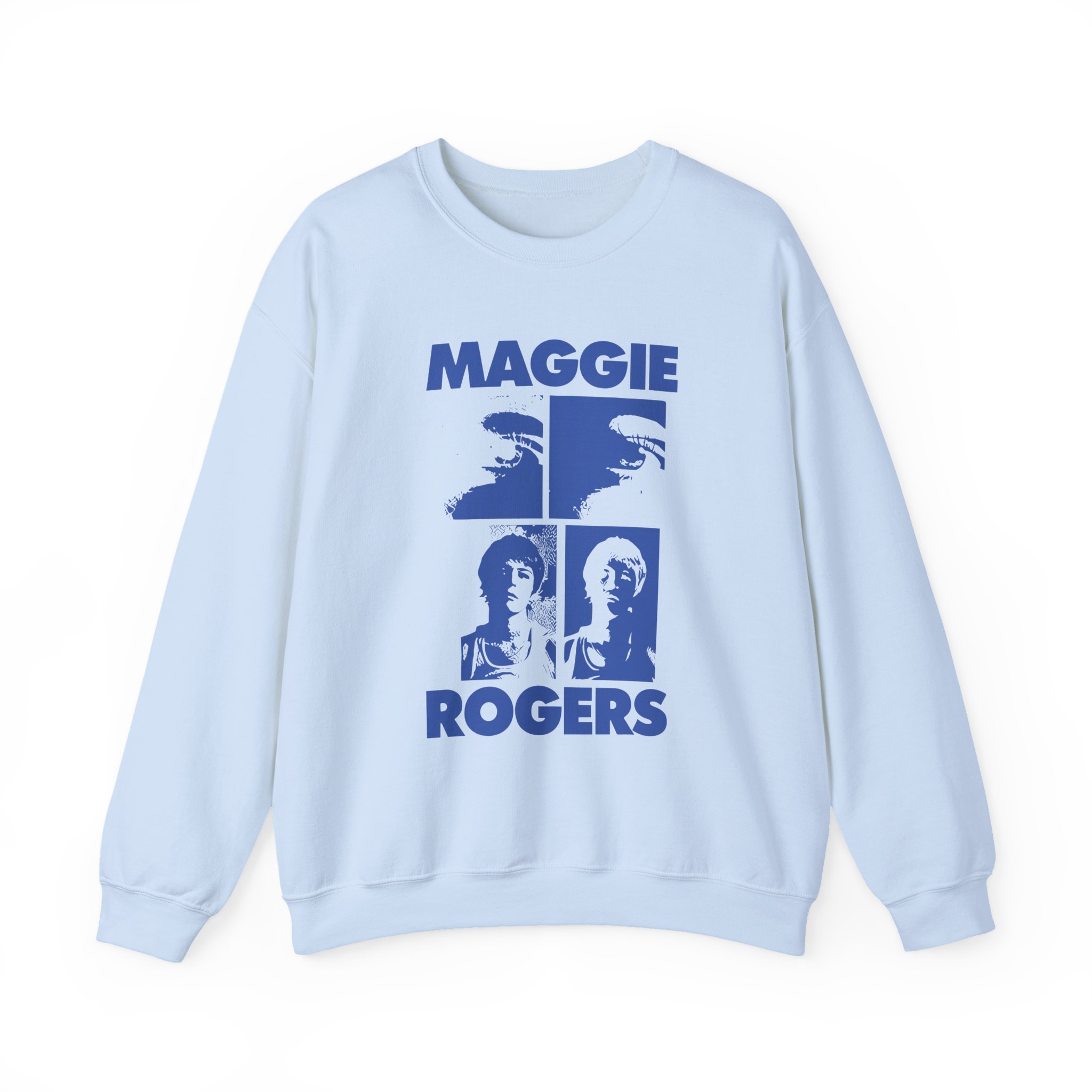 Maggie Rogers Mustard Grid Unisex Heavy Blendâ„¢ Crewneck Sweatshirt