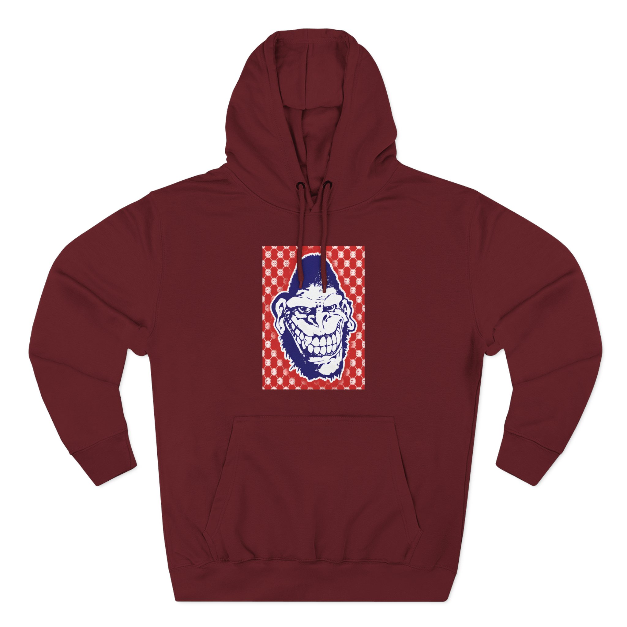 Gorilla Biscuits Gb Pattern Three-Panel Fleece Hoodie