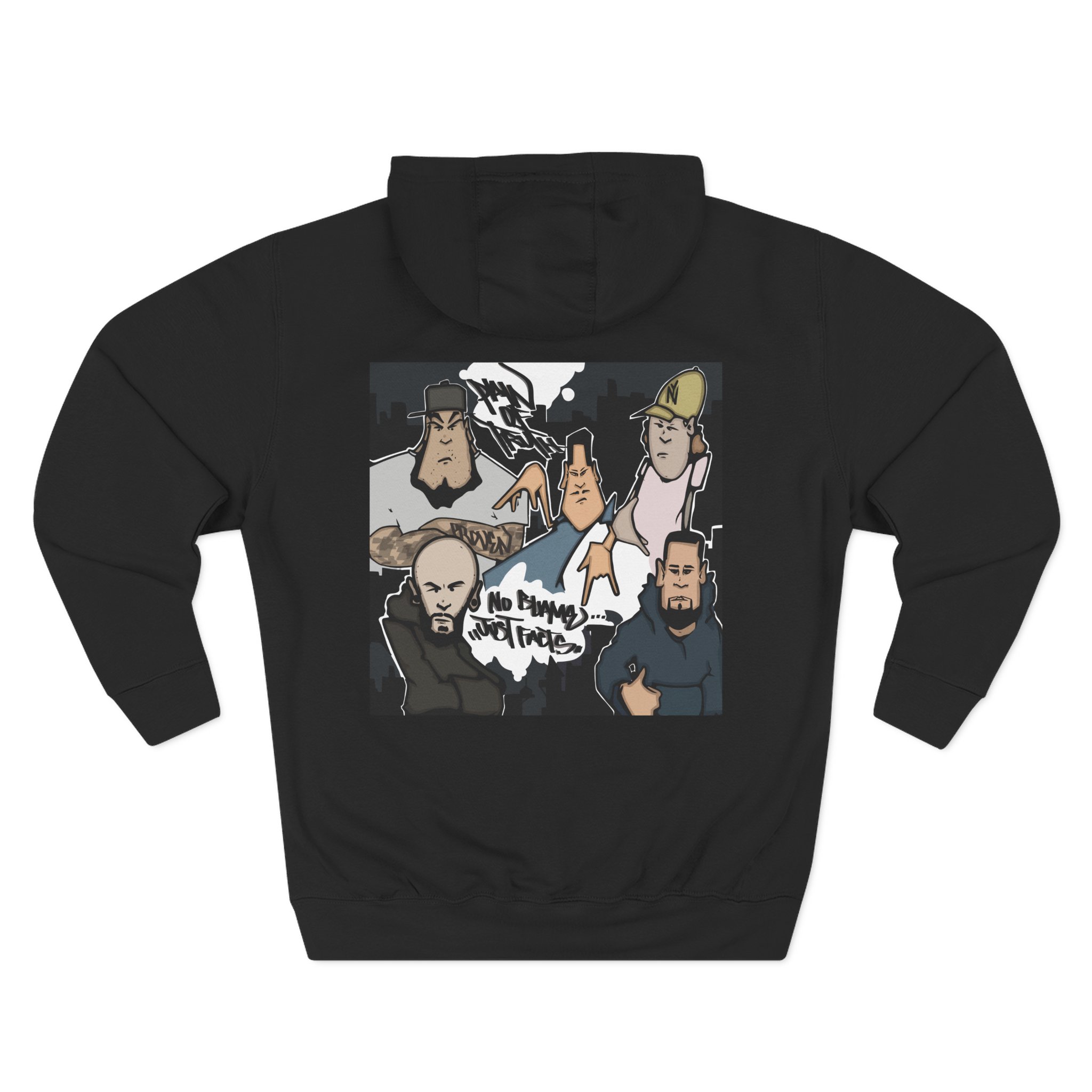 Pain of Truth No Blame...just Facts Three-Panel Fleece Hoodie