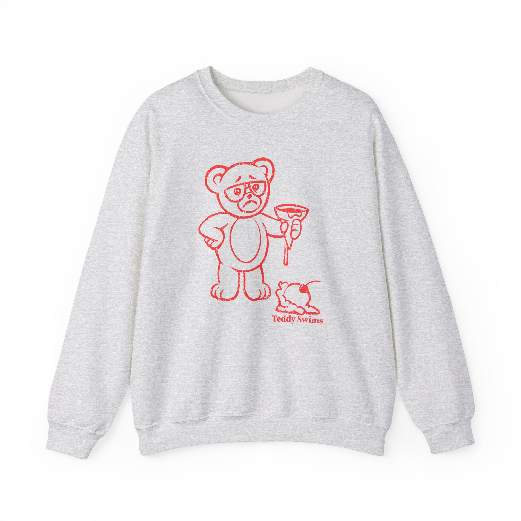 Teddy Swims Sad Teddy Ice Cream Unisex Heavy Blend Crewneck Sweatshirt