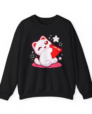 Aphmau Creator Cat Unisex Heavy Blend™ Crewneck Sweatshirt