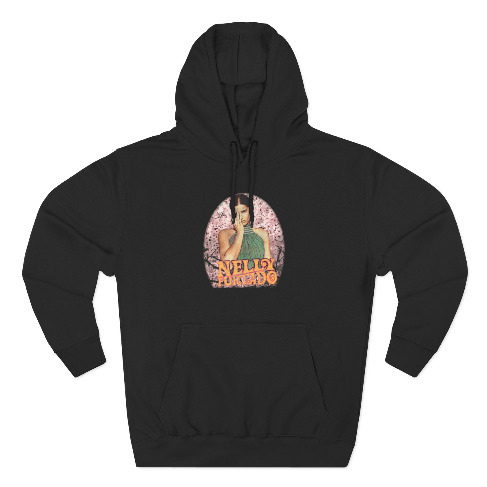 Nelly Furtado Three-Panel Fleece Hoodie
