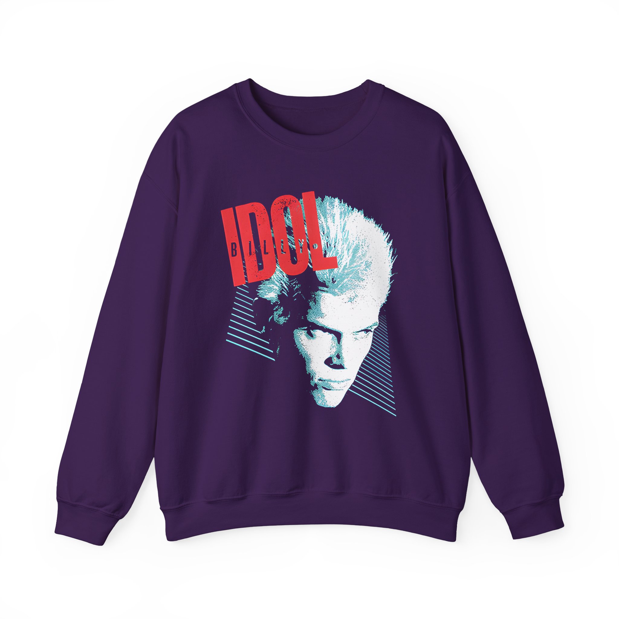 Billy Idol Face Stripes Unisex Heavy Blendâ„¢ Crewneck Sweatshirt