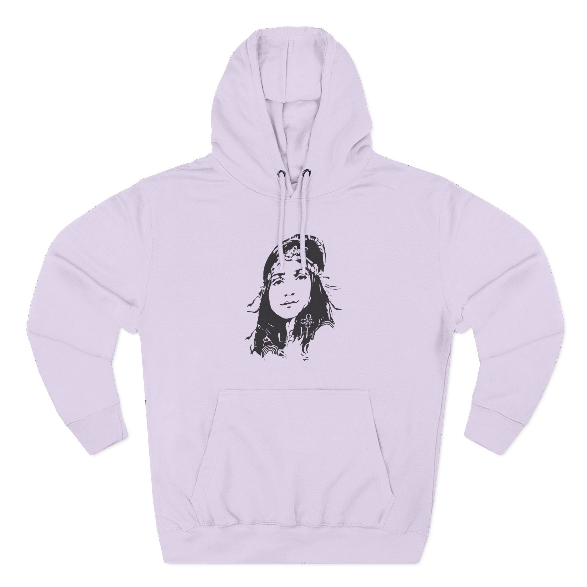 Laleh Three-Panel Fleece Hoodie