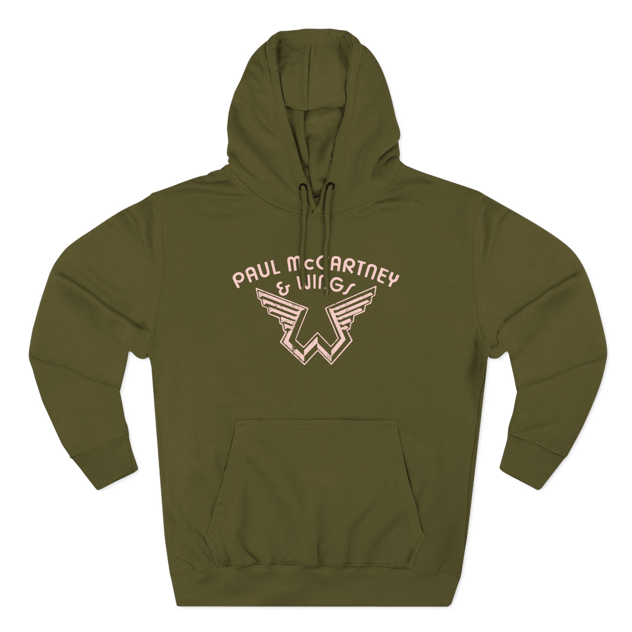 Wings Logo Three-Panel Fleece Hoodie