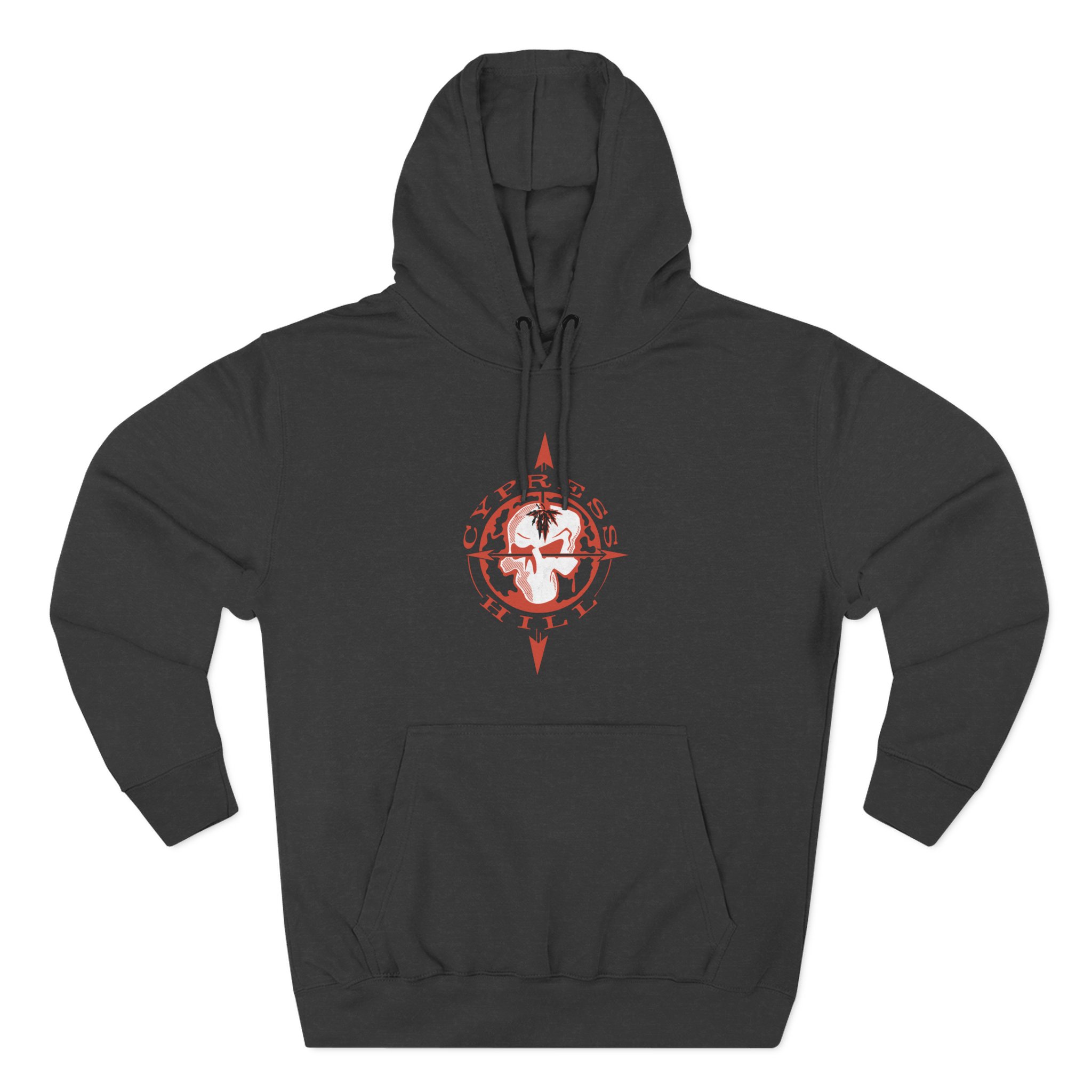 Cypress Hill Skull N Compass Three-Panel Fleece Hoodie